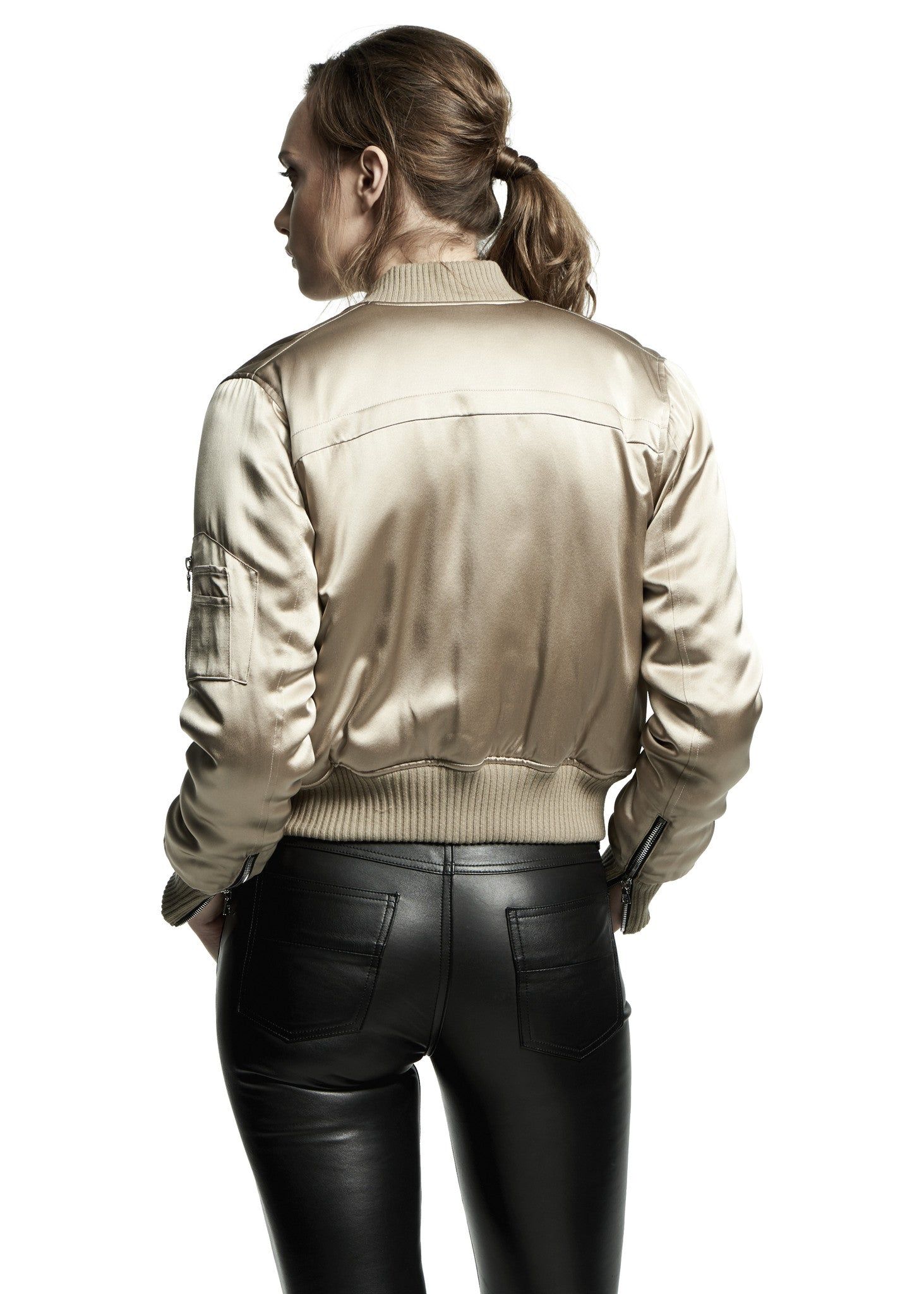Silk Bomber Jacket Desert sold by AMIRI product image thumbnail 4