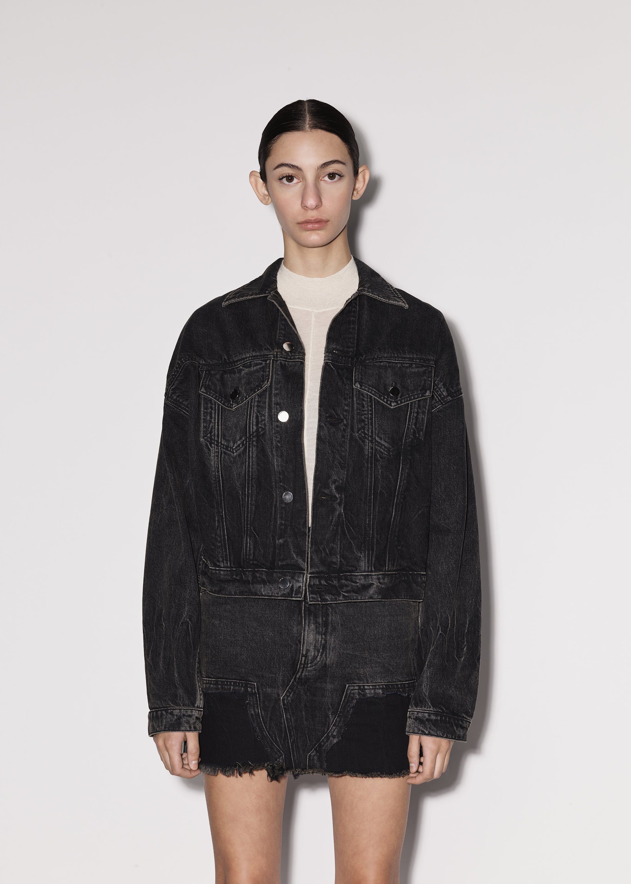 WOMEN - OVERSIZED TRUCKER - BLACK sold by AMIRI product image thumbnail 3