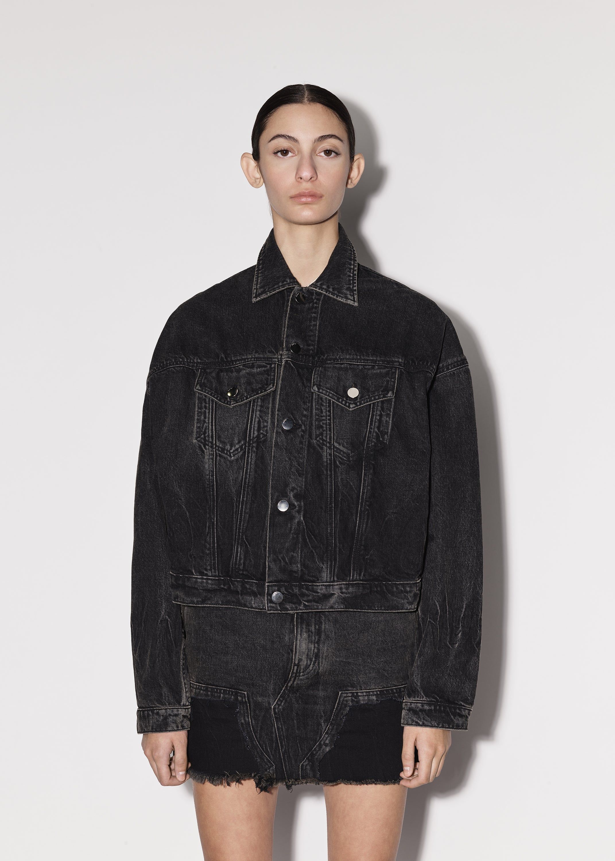 WOMEN - OVERSIZED TRUCKER - BLACK sold by AMIRI product image thumbnail 4