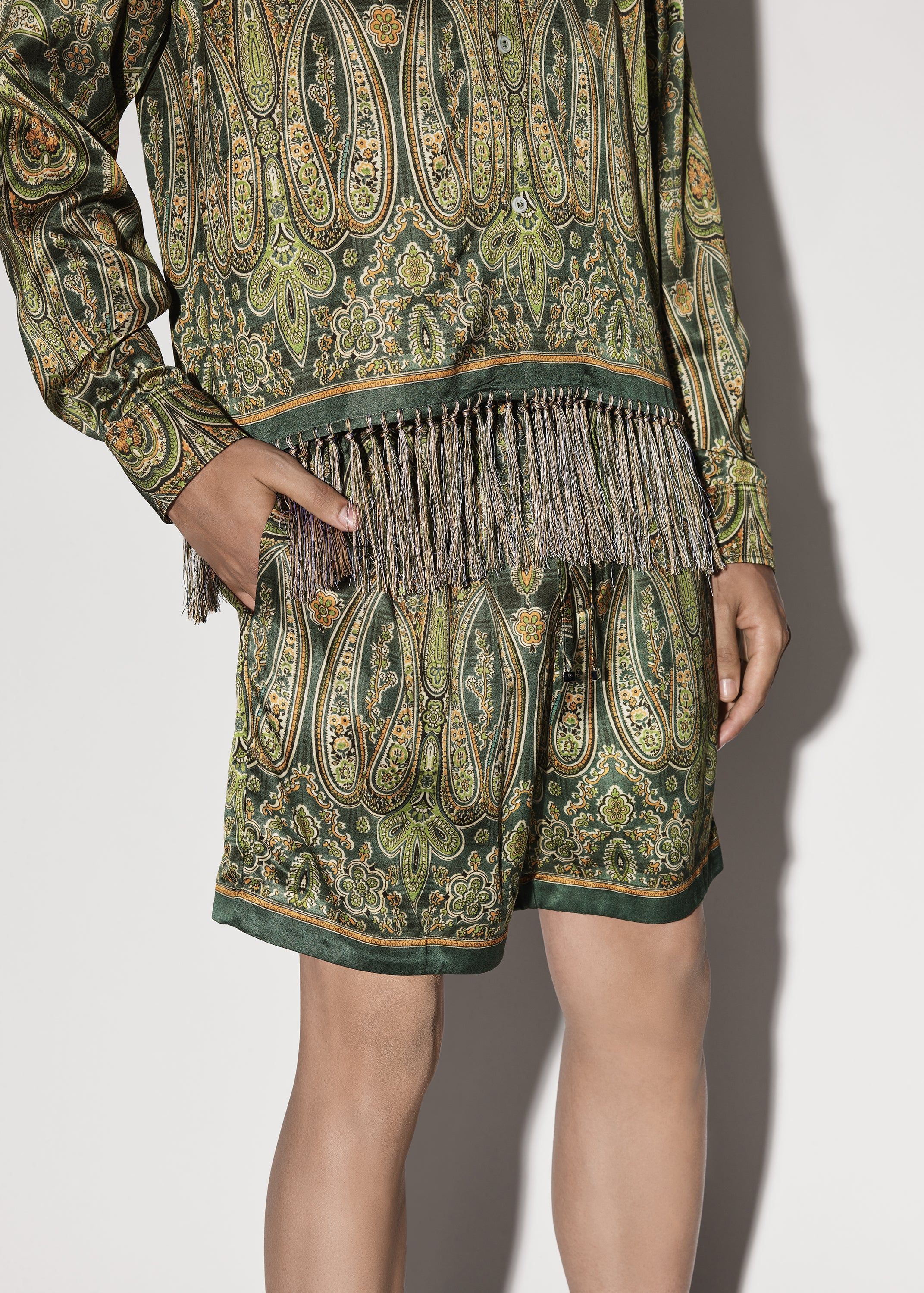 TAPESTRY SHORT - GREEN sold by AMIRI product image thumbnail 5