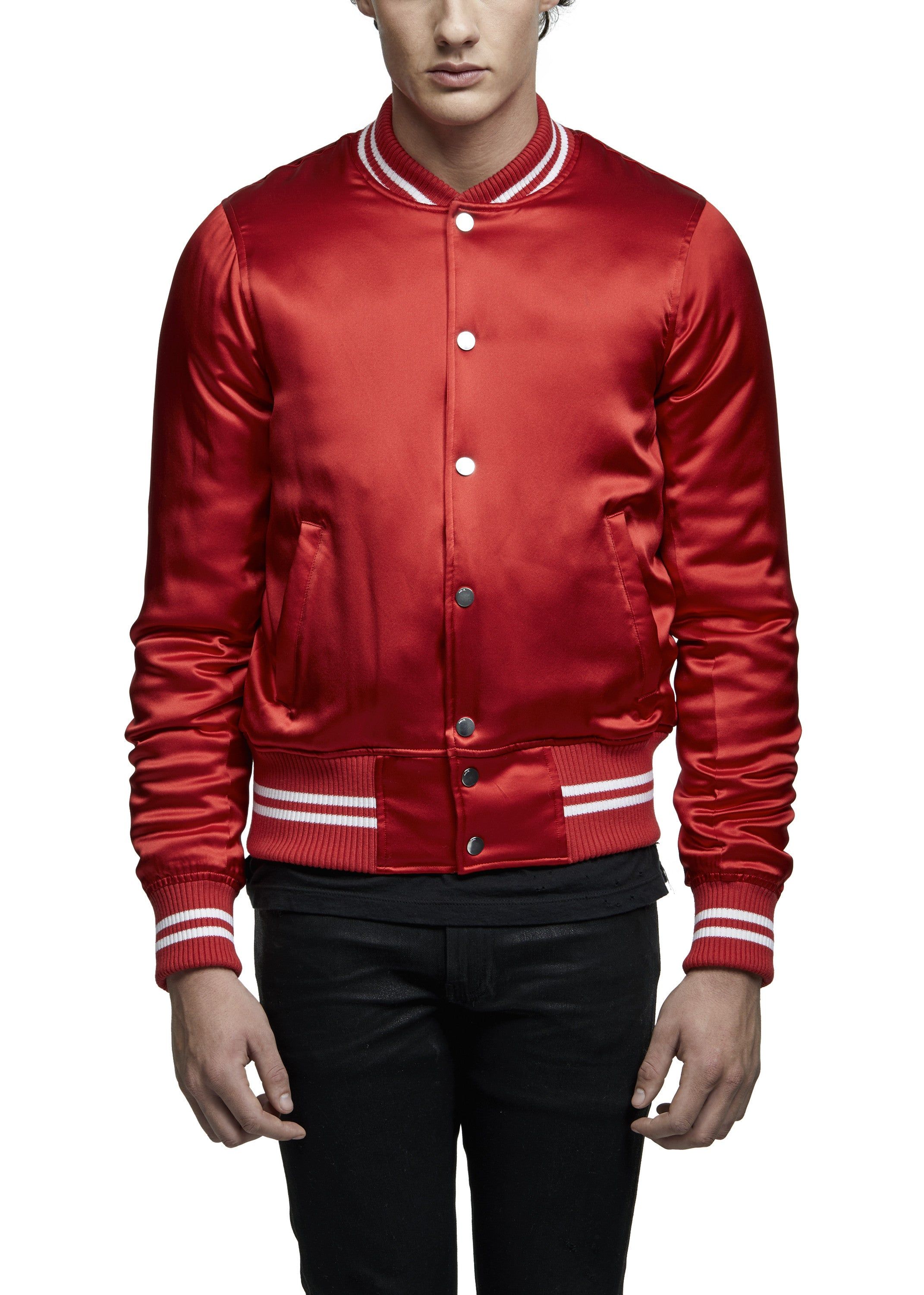 SILK BASEBALL JACKET RED sold by AMIRI product image thumbnail 4