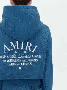 WOMEN - AMIRI ARTS DISTRICT HOODIE - TEAL sold by AMIRI