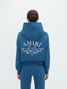 WOMEN - AMIRI ARTS DISTRICT HOODIE - TEAL sold by AMIRI