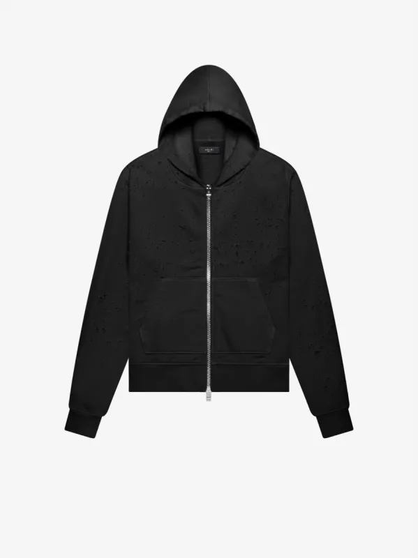 MA QUAD CRYSTAL ZIP HOODIE - Navy | Parallel