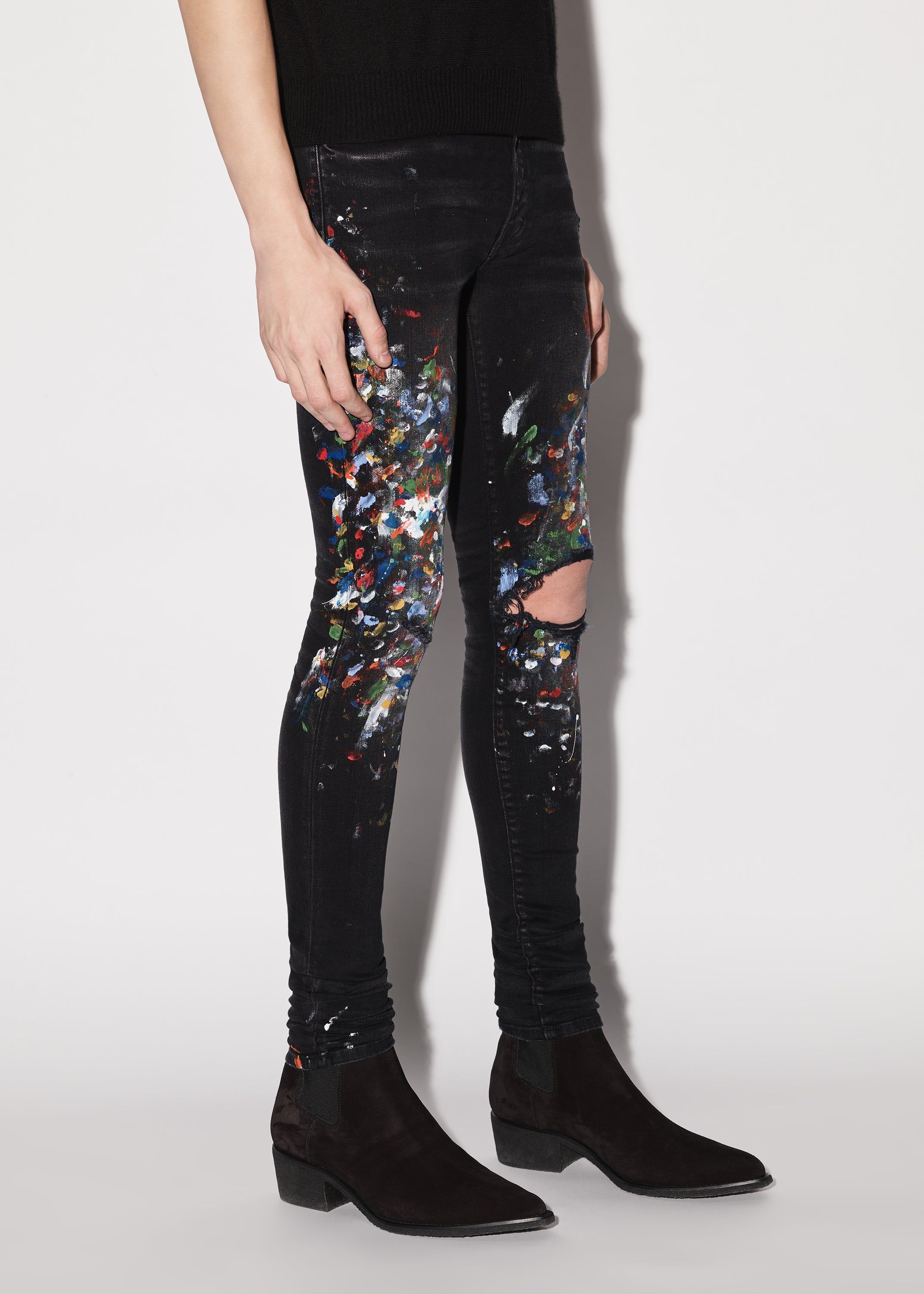 SKINNY PAINTER JEAN - AGED BLACK sold by AMIRI product image thumbnail 3
