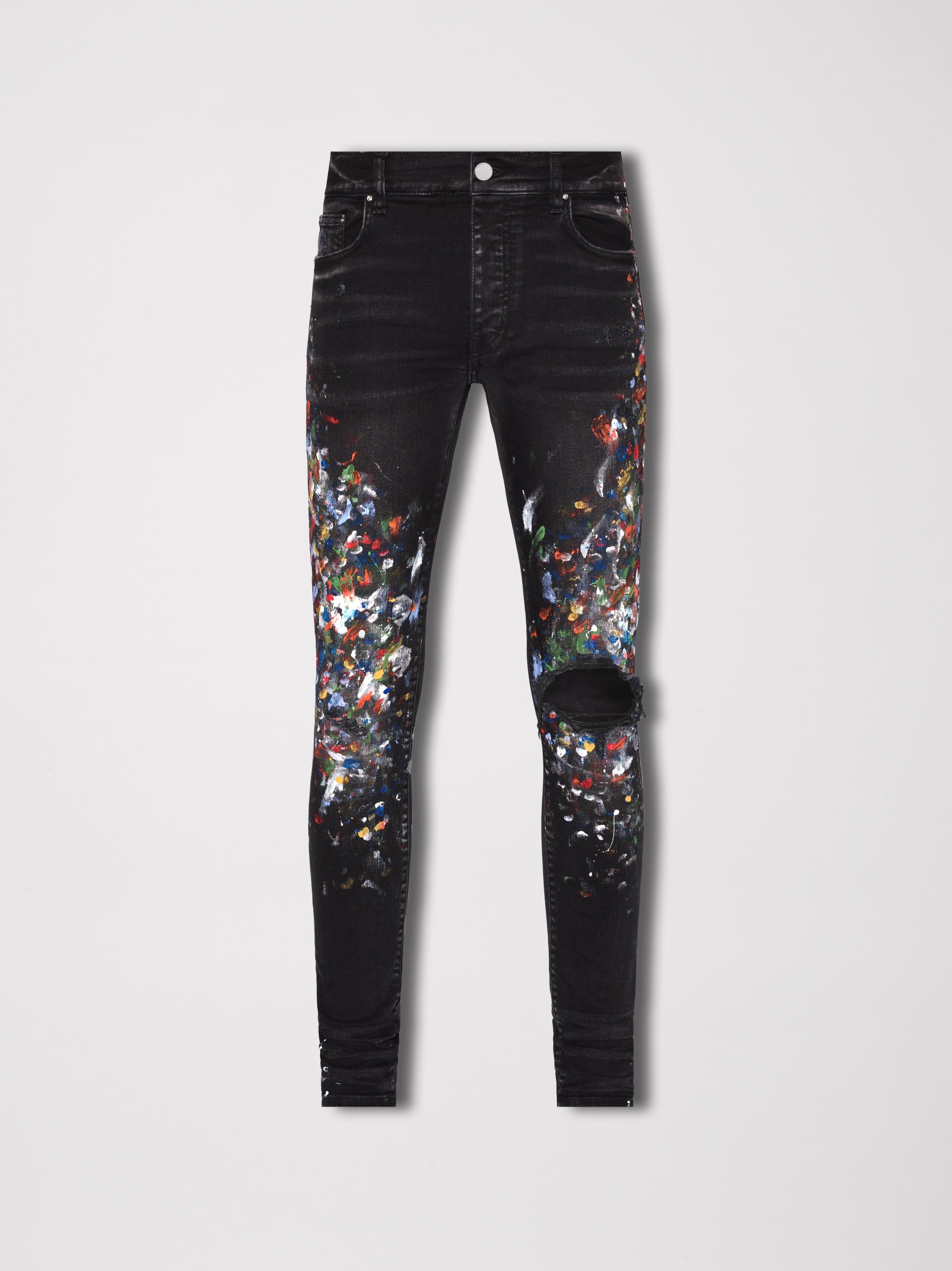 SKINNY PAINTER JEAN - AGED BLACK sold by AMIRI