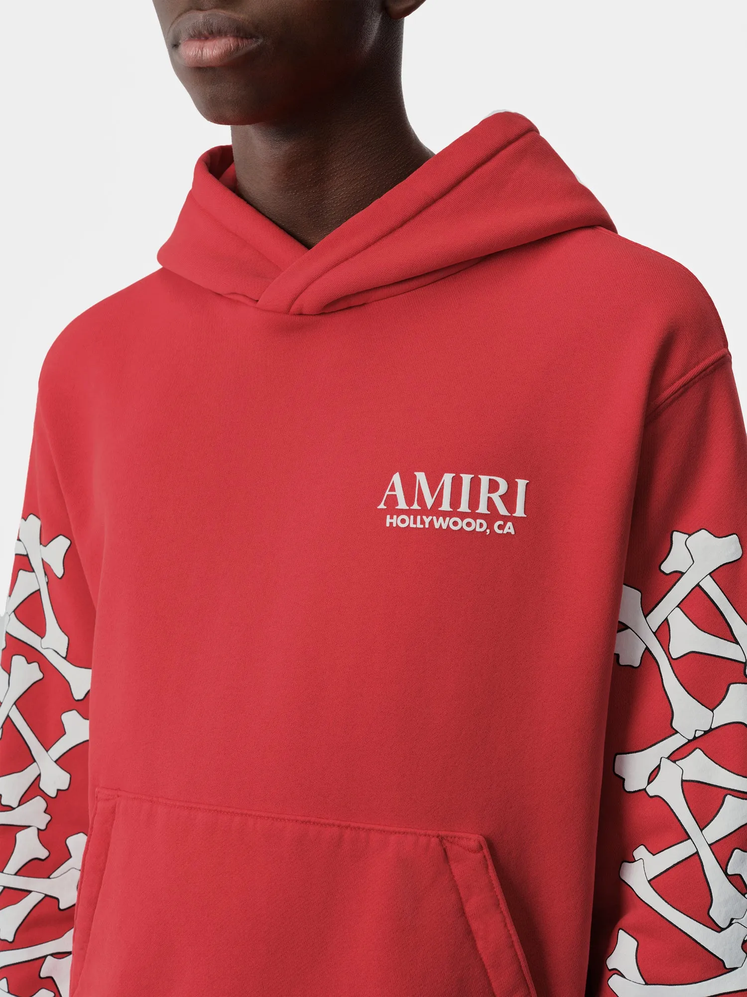 BONES STACKED HOODIE - Red sold by AMIRI product image thumbnail 4