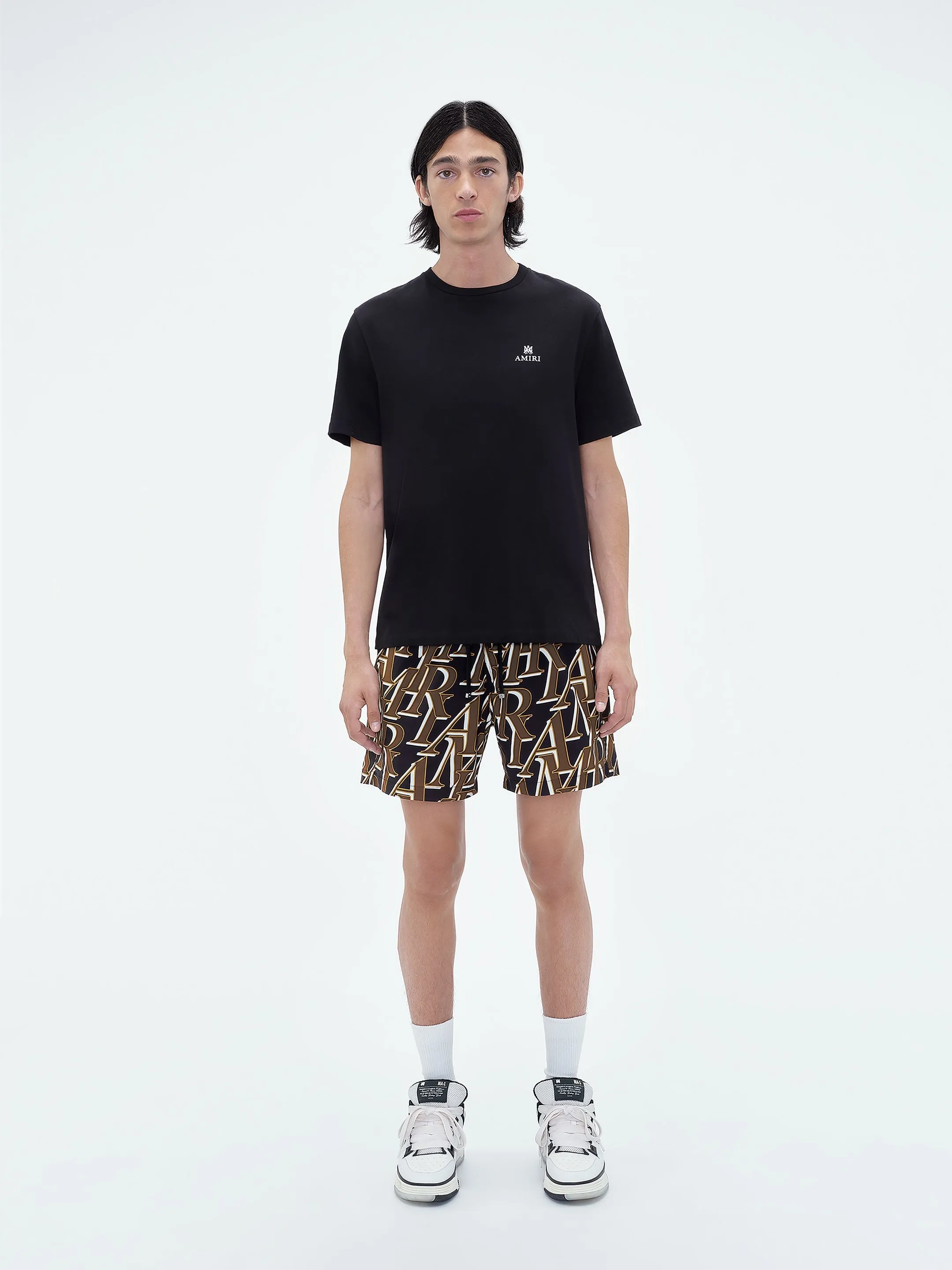 AMIRI STACKED PRINT SWIM TRUNKS - Black sold by AMIRI product image thumbnail 2