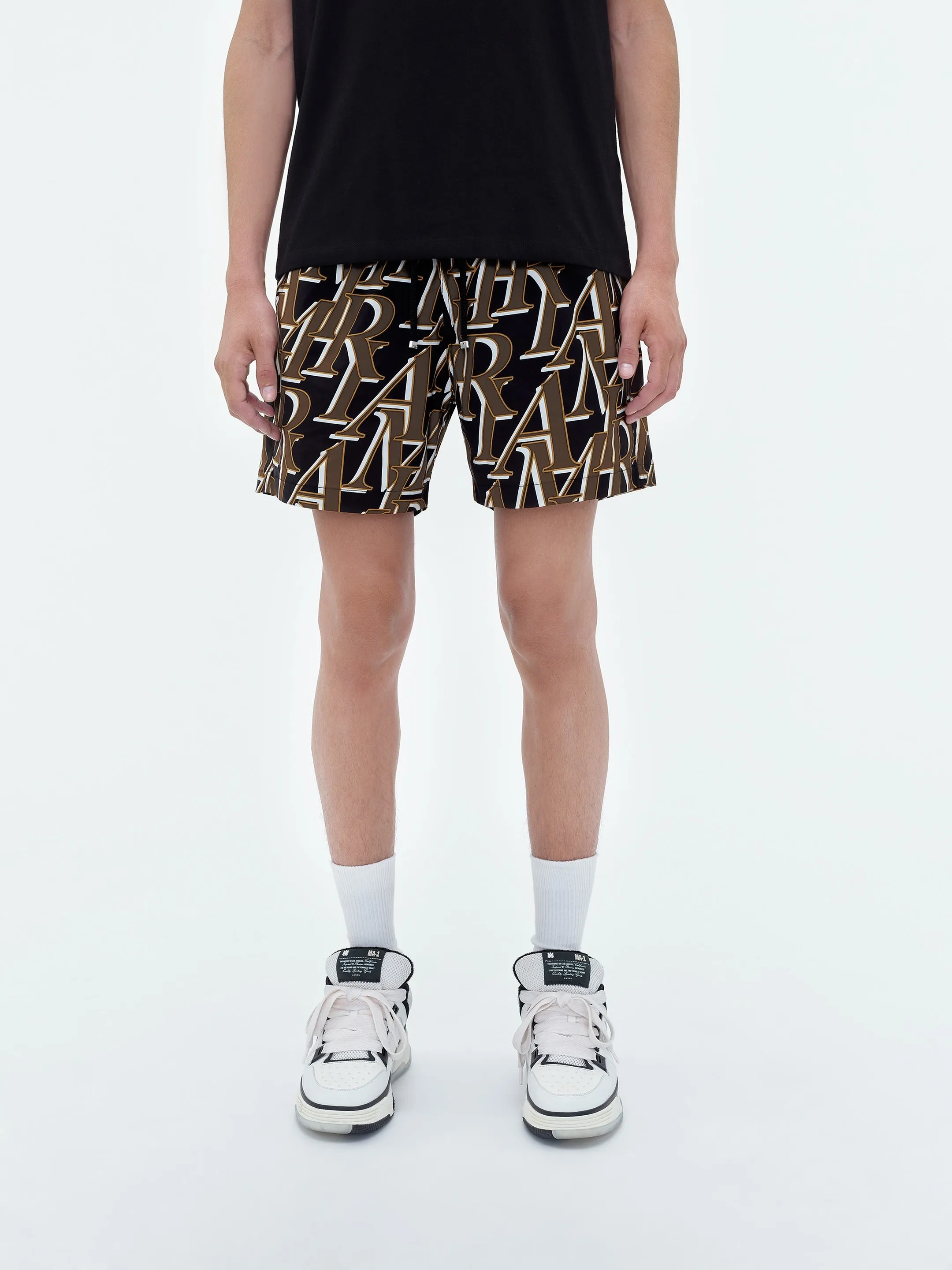 AMIRI STACKED PRINT SWIM TRUNKS - Black sold by AMIRI product image thumbnail 3