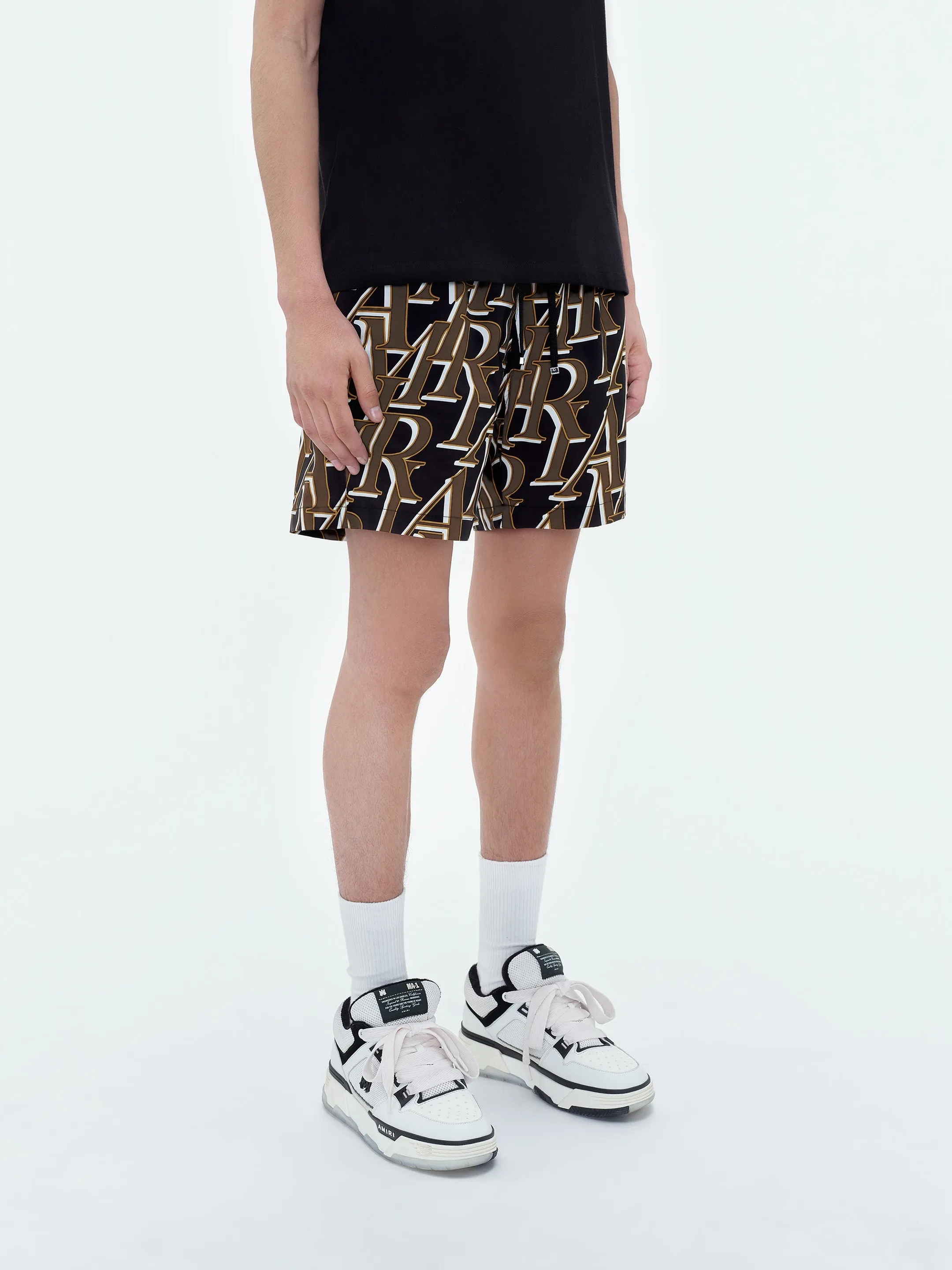 AMIRI STACKED PRINT SWIM TRUNKS - Black sold by AMIRI product image thumbnail 4
