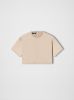 WOMEN - CROPPED TEE - LIGHT KHAKI sold by AMIRI