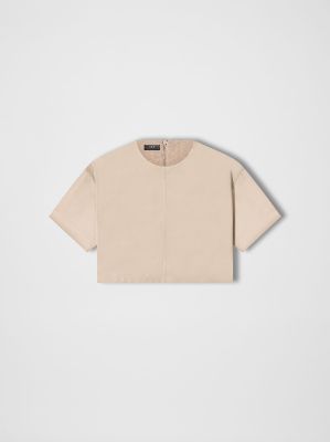 WOMEN - CROPPED TEE - LIGHT KHAKI sold by AMIRI