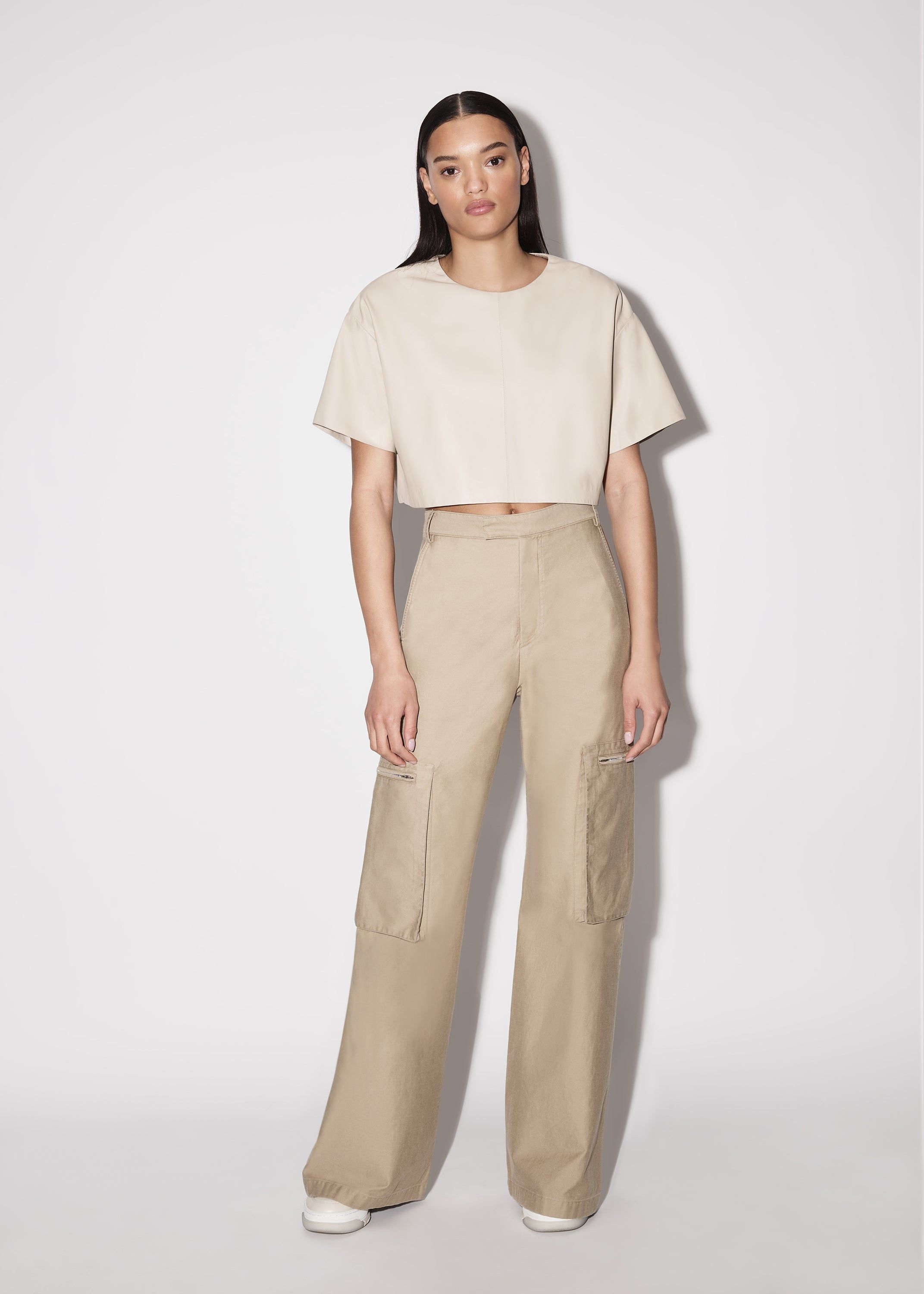 WOMEN - CROPPED TEE - LIGHT KHAKI sold by AMIRI product image thumbnail 2