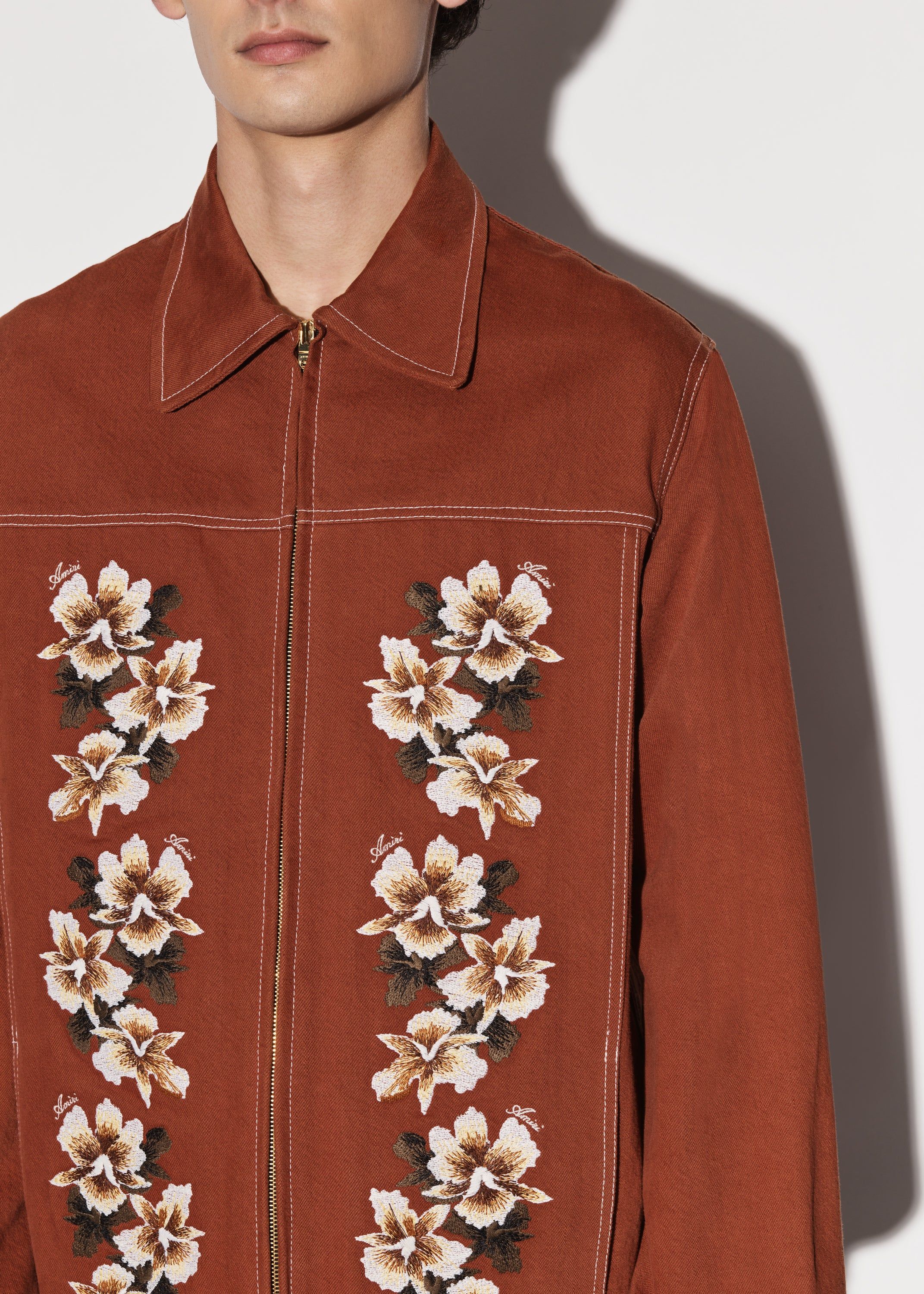 HIBISCUS ZIP SHIRT - CLAY sold by AMIRI product image thumbnail 5