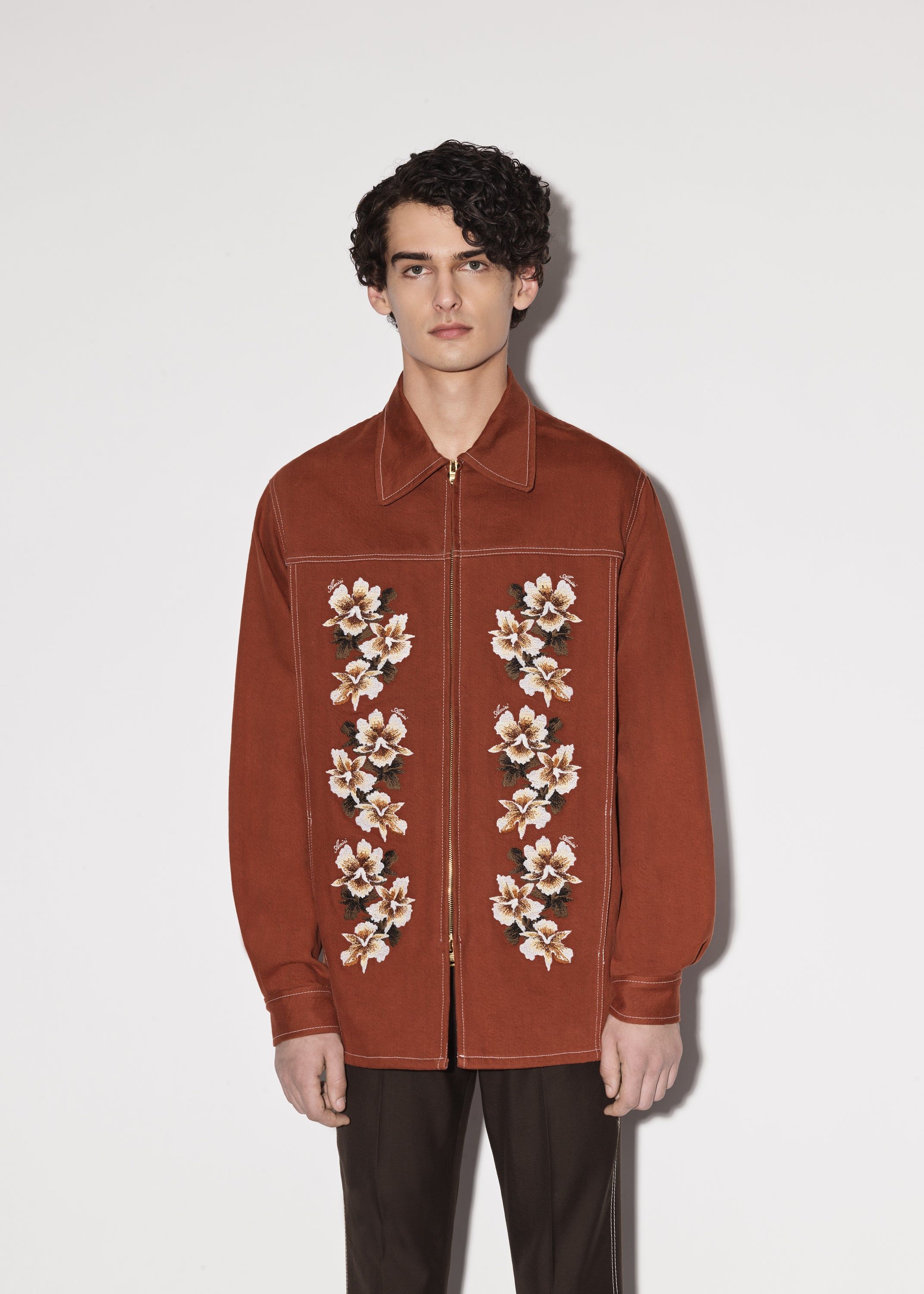 HIBISCUS ZIP SHIRT - CLAY sold by AMIRI product image thumbnail 2
