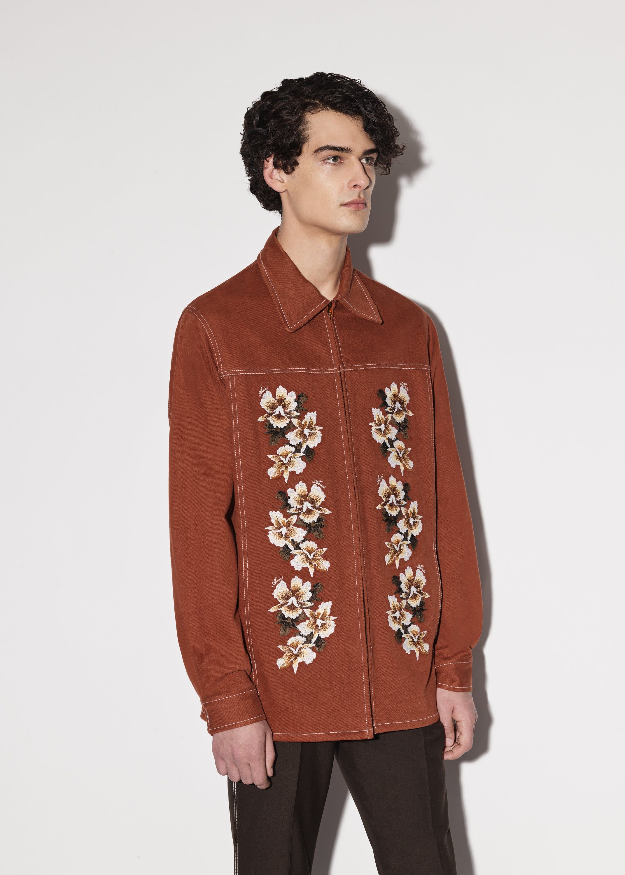 HIBISCUS ZIP SHIRT - CLAY sold by AMIRI product image thumbnail 3