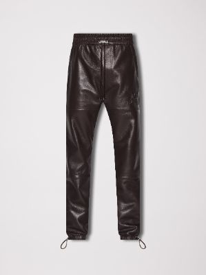 LEATHER JOGGER - BROWN sold by AMIRI