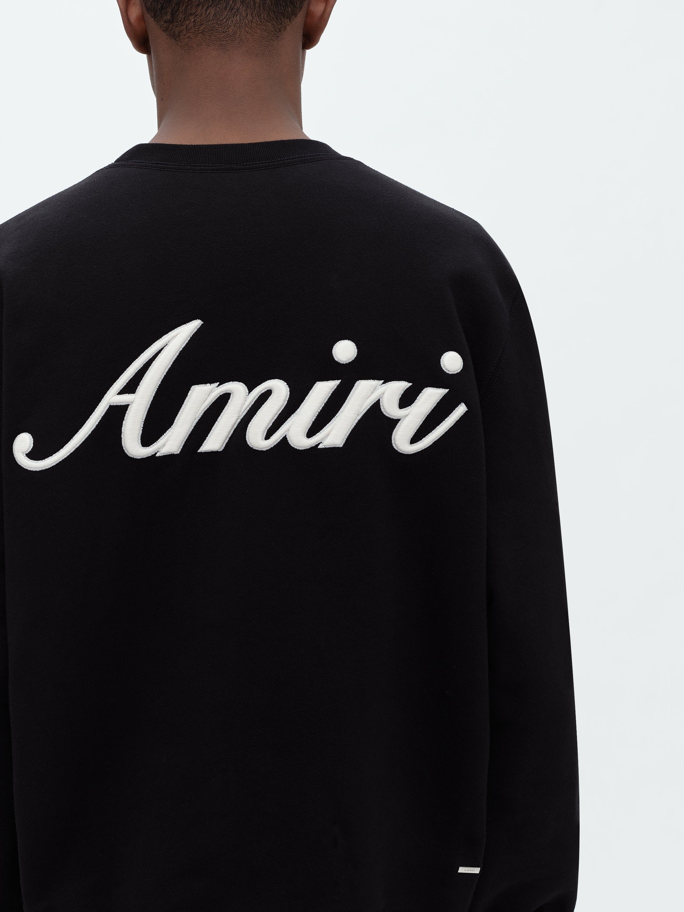 SCRIPT LOGO CREW - BLACK sold by AMIRI product image thumbnail 6