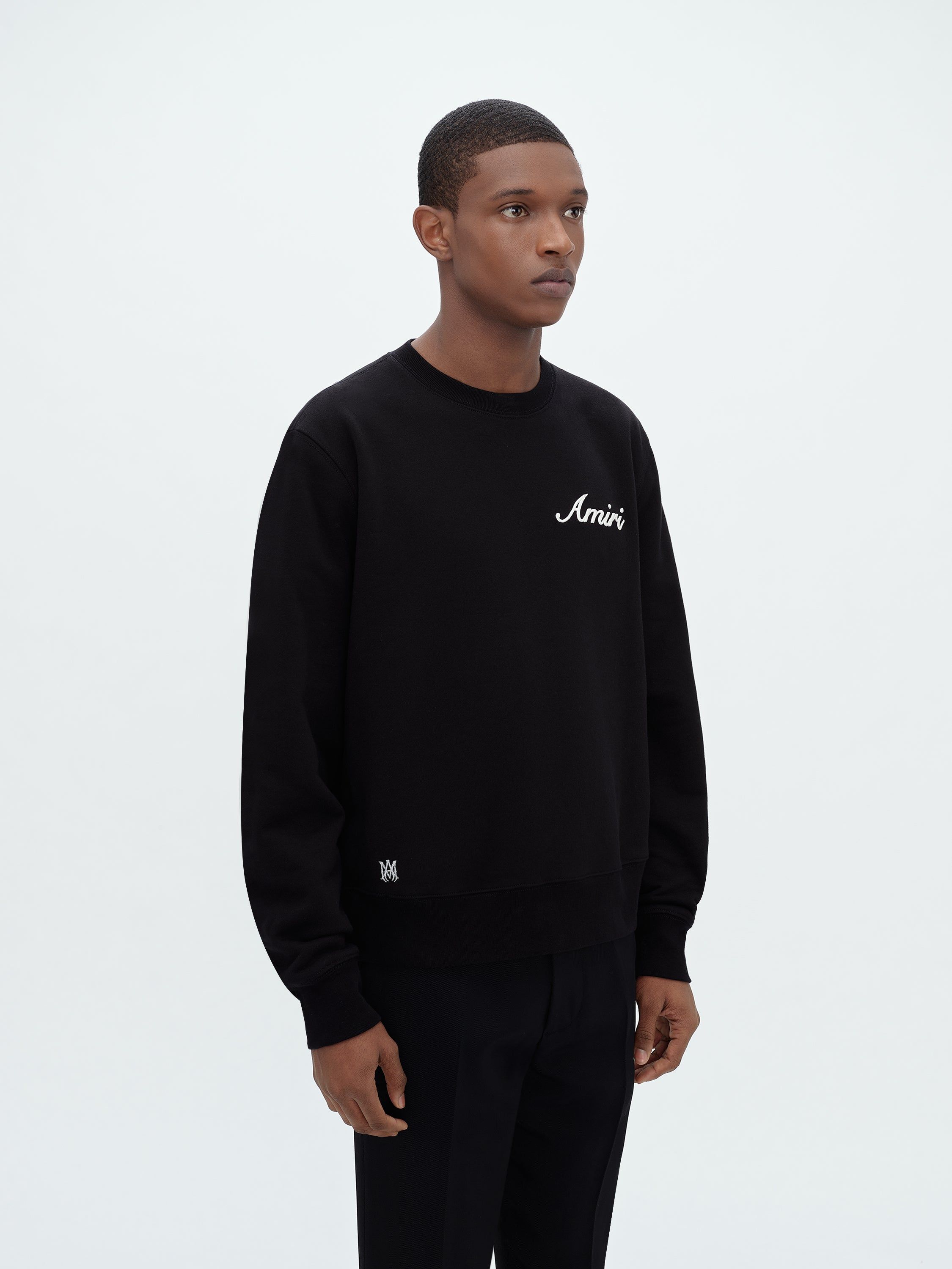 SCRIPT LOGO CREW - BLACK sold by AMIRI product image thumbnail 3