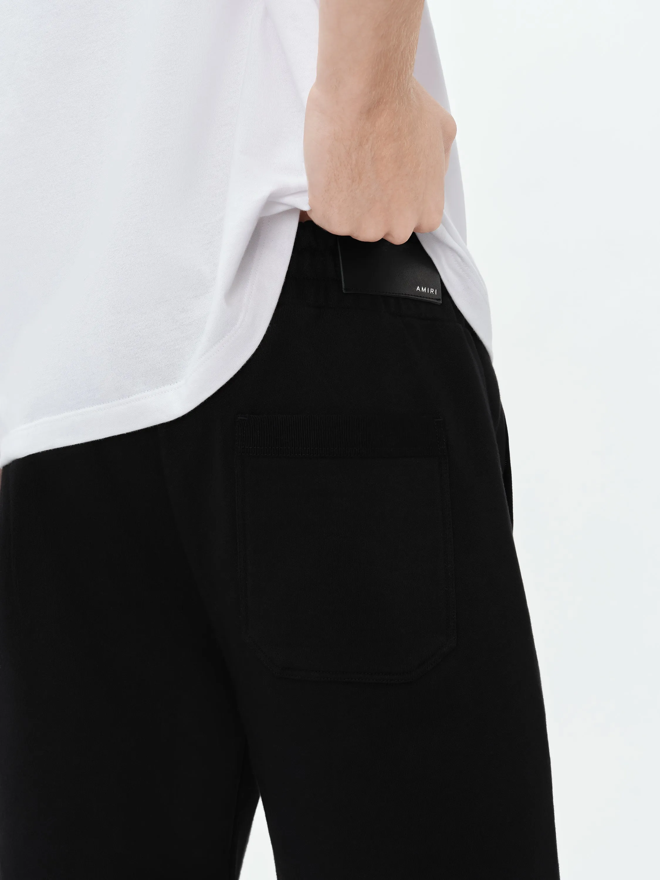 MA WATERCOLOR BAR SWEATSHORT - Black sold by AMIRI product image thumbnail 5