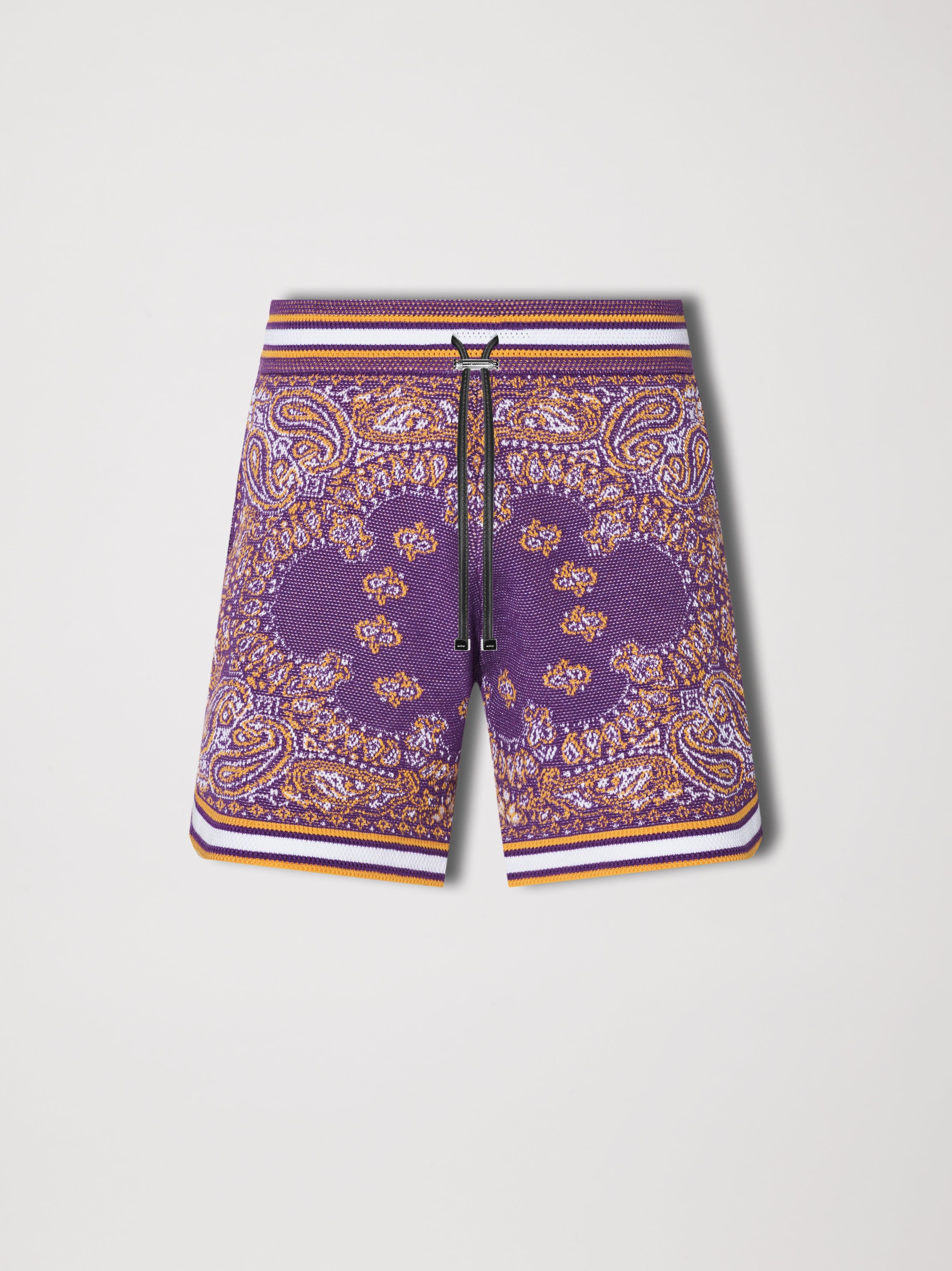 BANDANA B-BALL SHORTS - PURPLE sold by AMIRI
