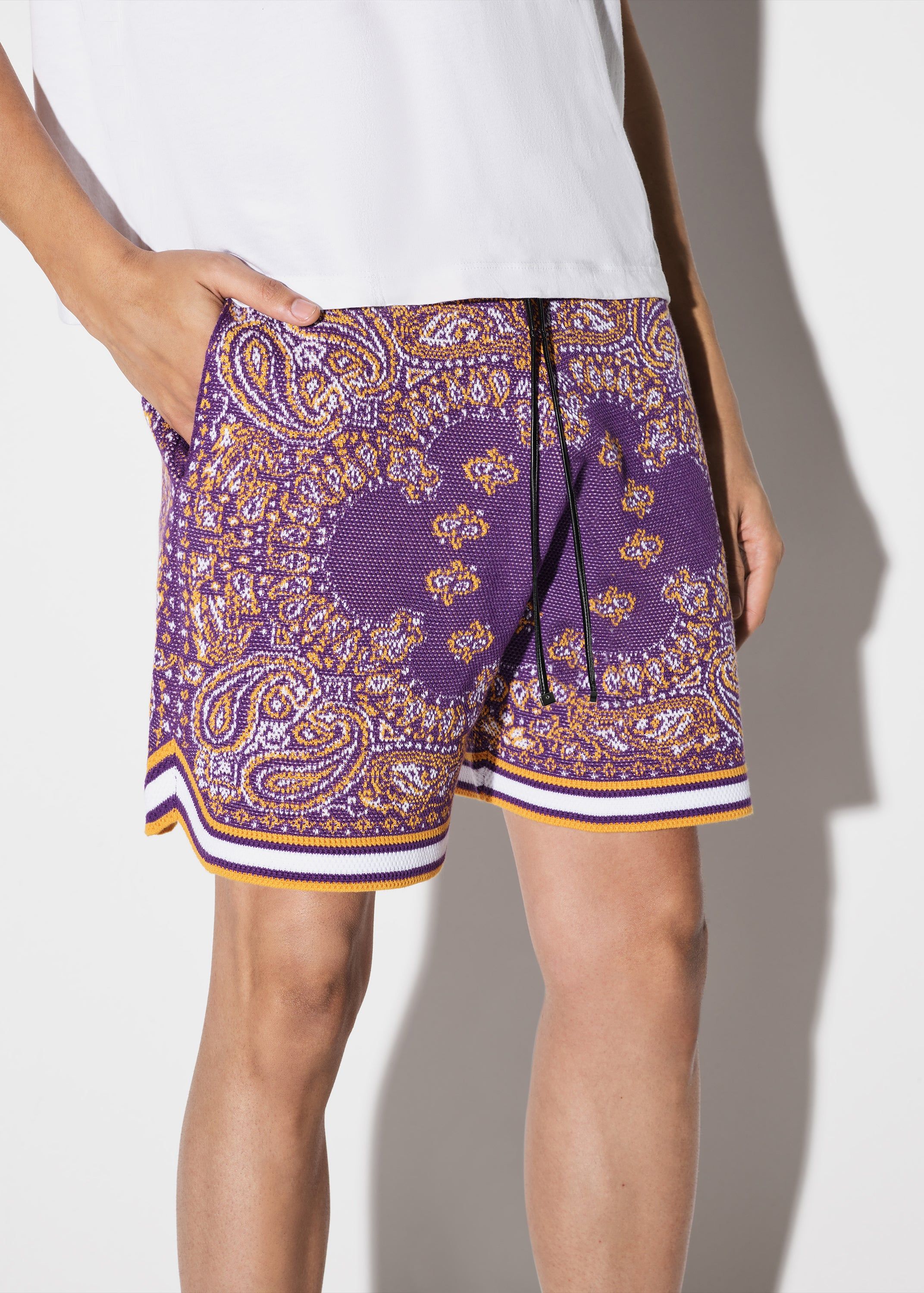 BANDANA B-BALL SHORTS - PURPLE sold by AMIRI product image thumbnail 5
