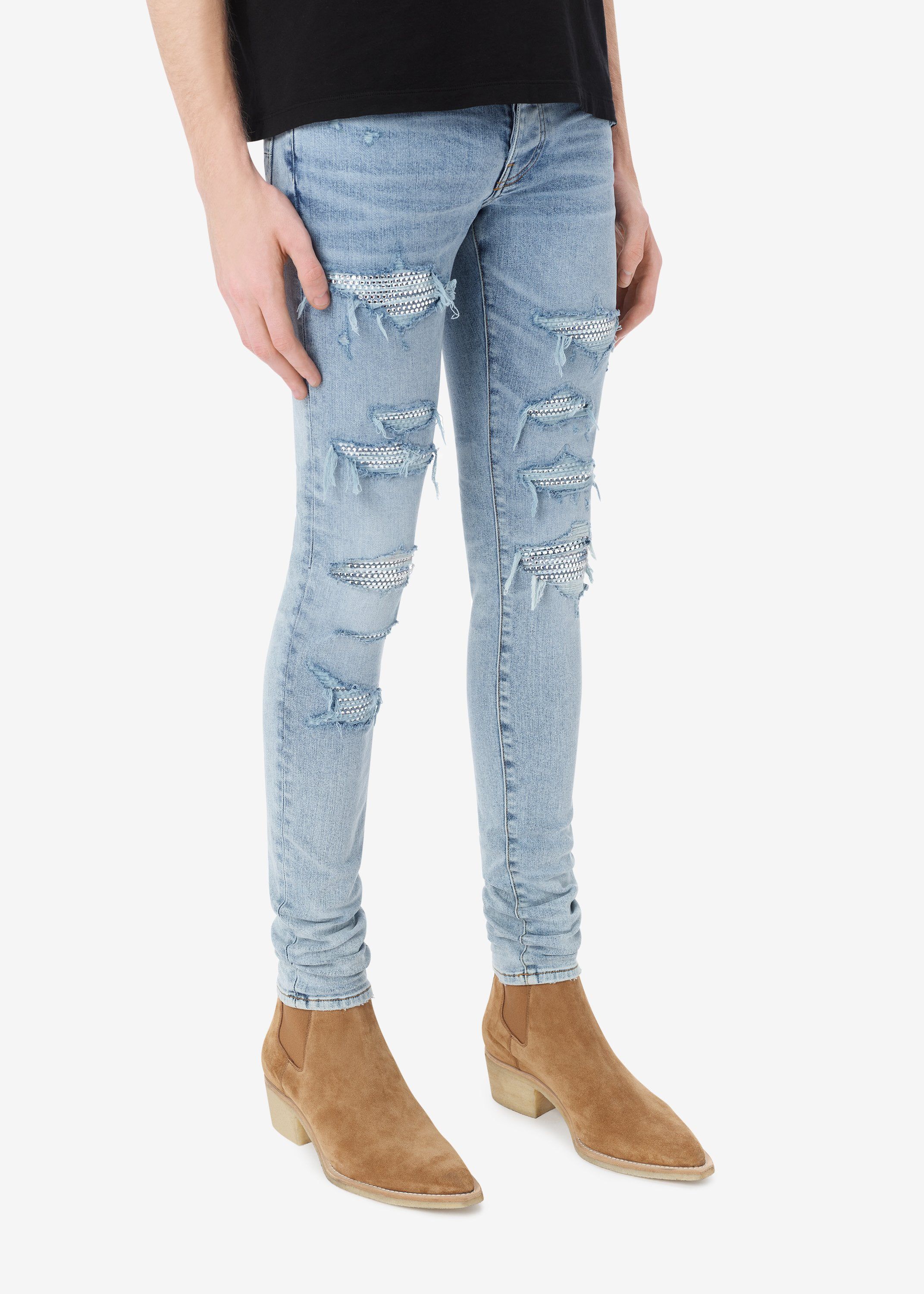AMIRI スワロフスキー　クリスタルデニム　32 SWAROVSKI CRYSTAL JEAN - LIGHT VINTAGE | Parallel