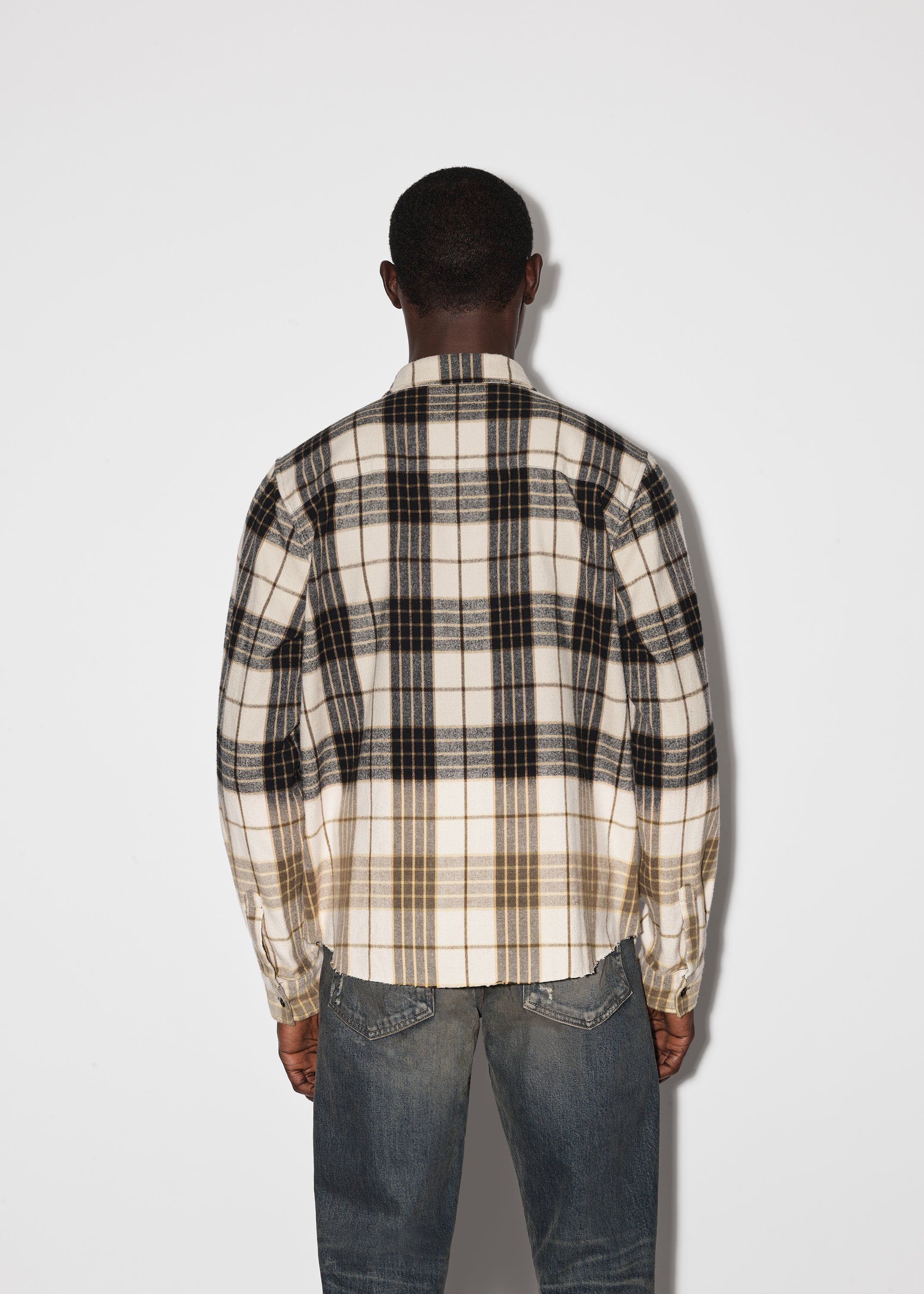 DIP DYE PLAID SHIRT - TAN sold by AMIRI product image thumbnail 4