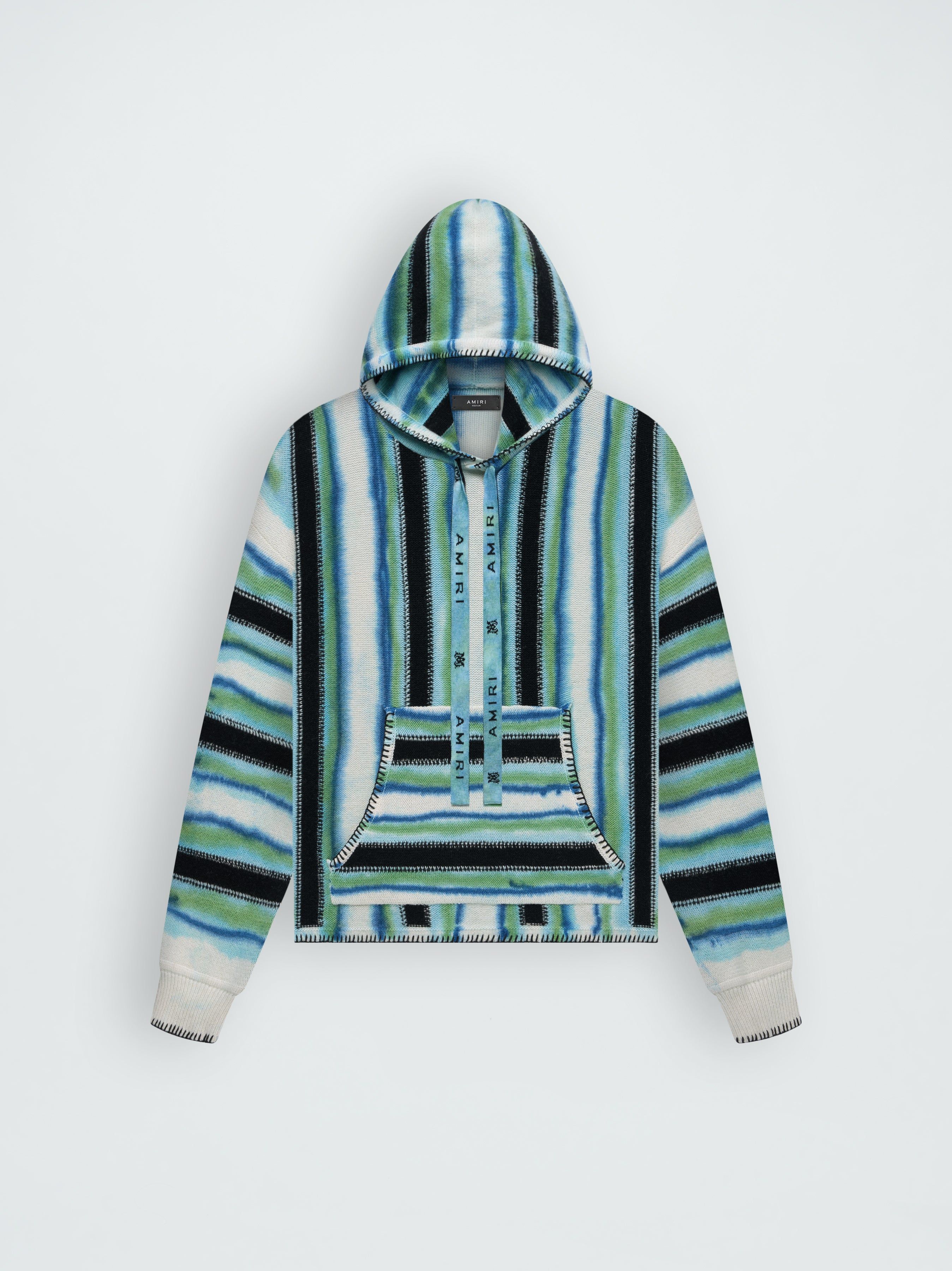 BAJA TIE DYE HOODIE - BLUE_GREEN sold by AMIRI