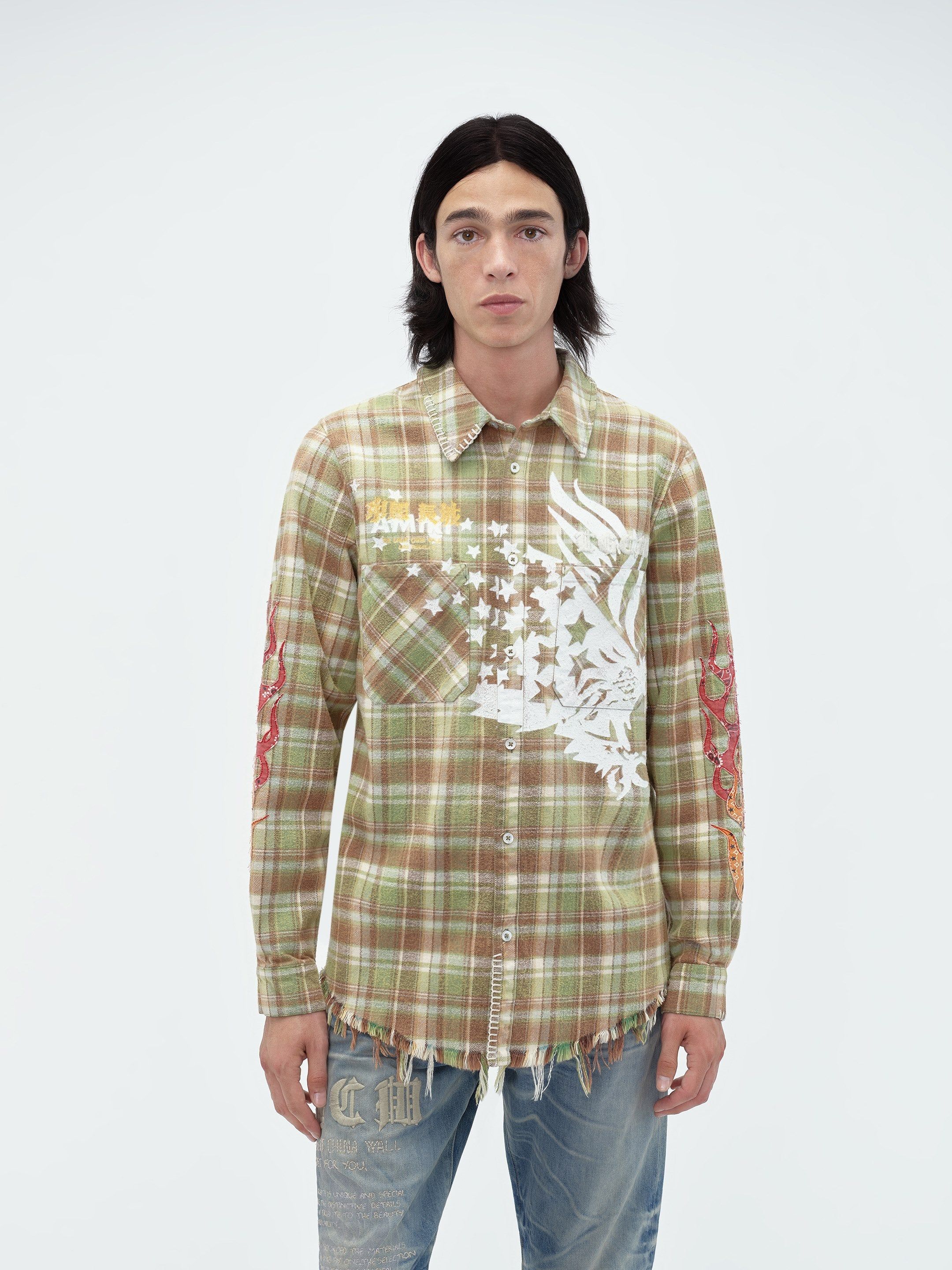 TGCW EAGLE FLANNEL - GREEN sold by AMIRI product image thumbnail 3