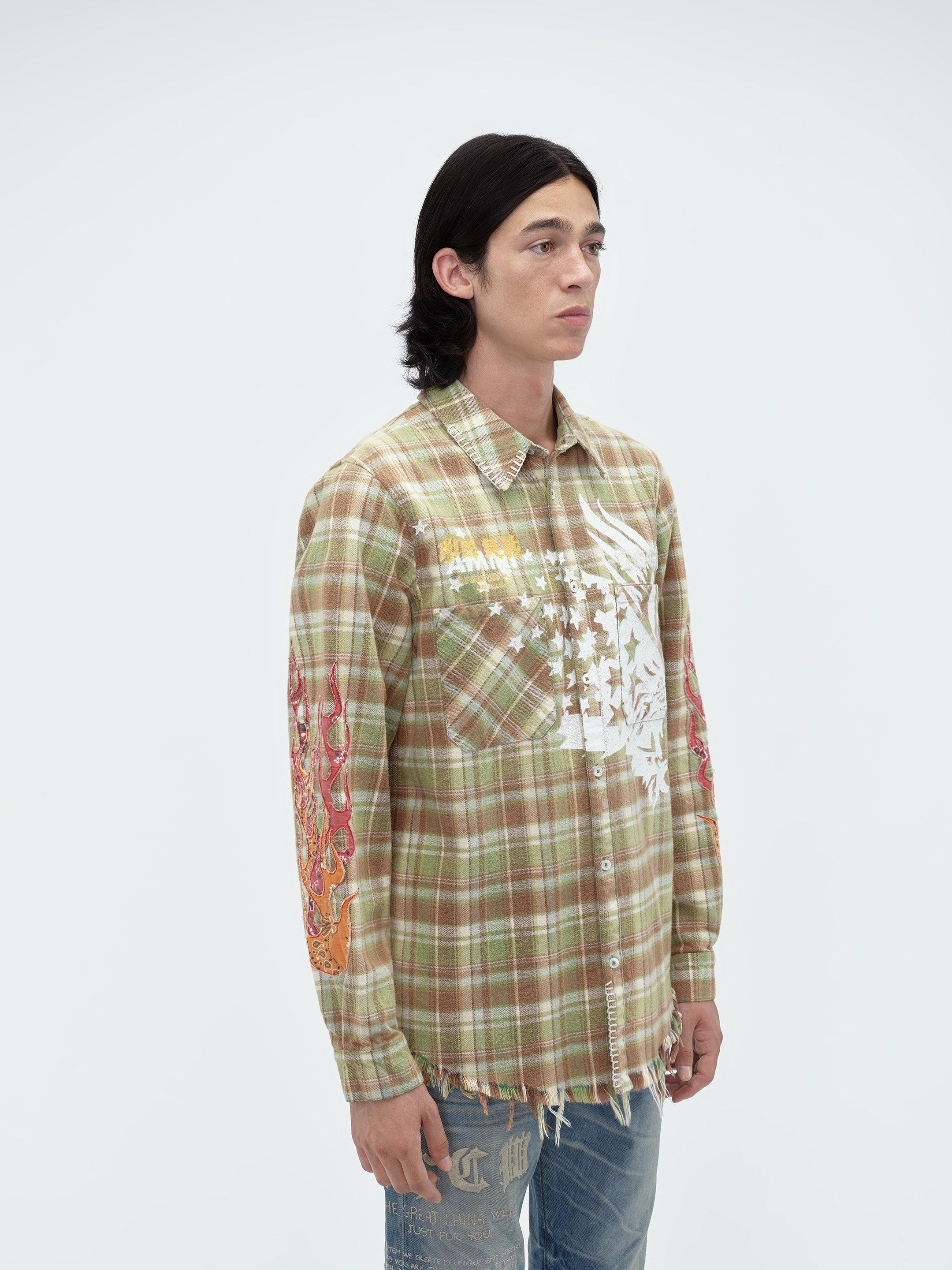 TGCW EAGLE FLANNEL - GREEN sold by AMIRI product image thumbnail 4