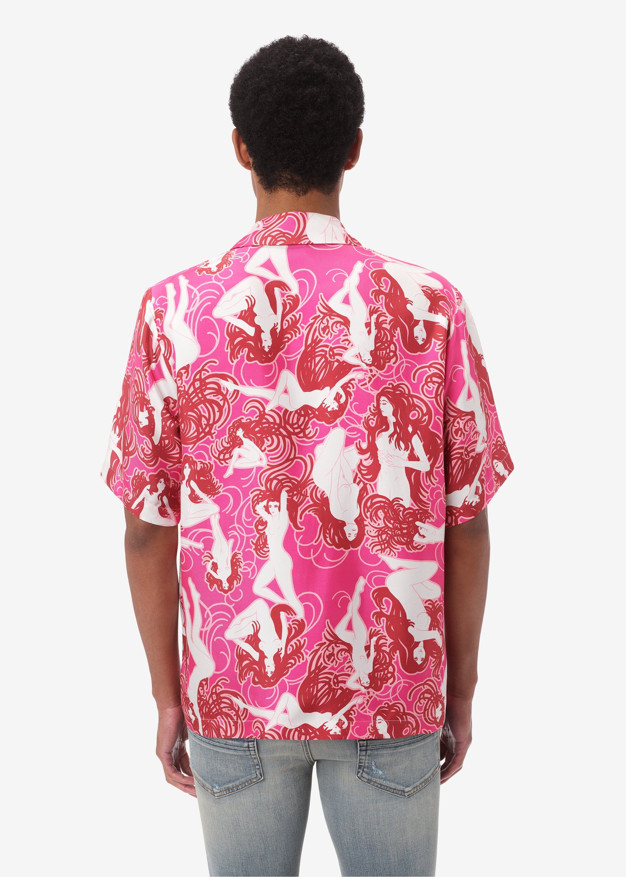 SHORT SLEEVE FEMALE FIGURE SHIRT - PINK sold by AMIRI product image thumbnail 4
