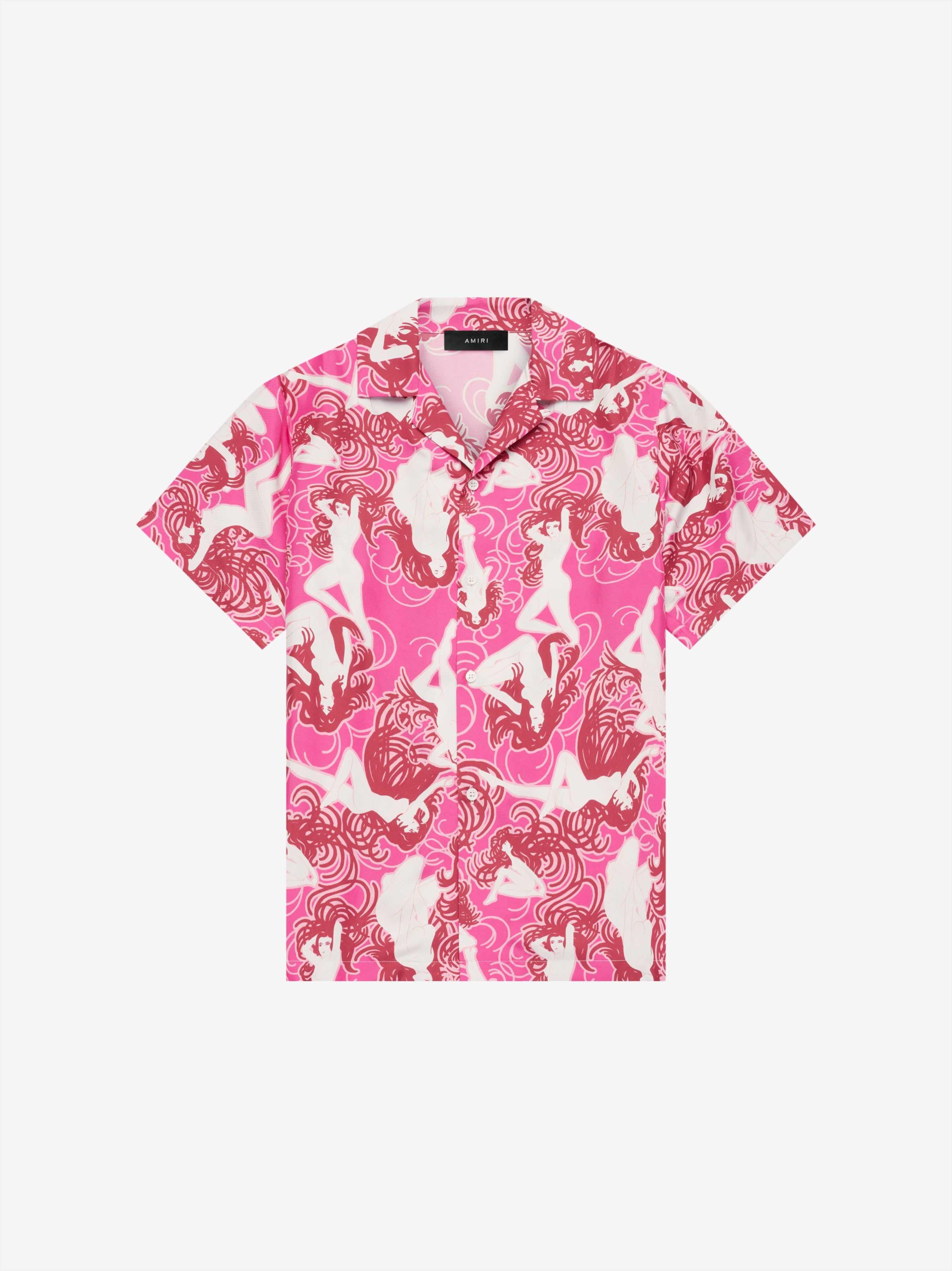 SHORT SLEEVE FEMALE FIGURE SHIRT - PINK sold by AMIRI