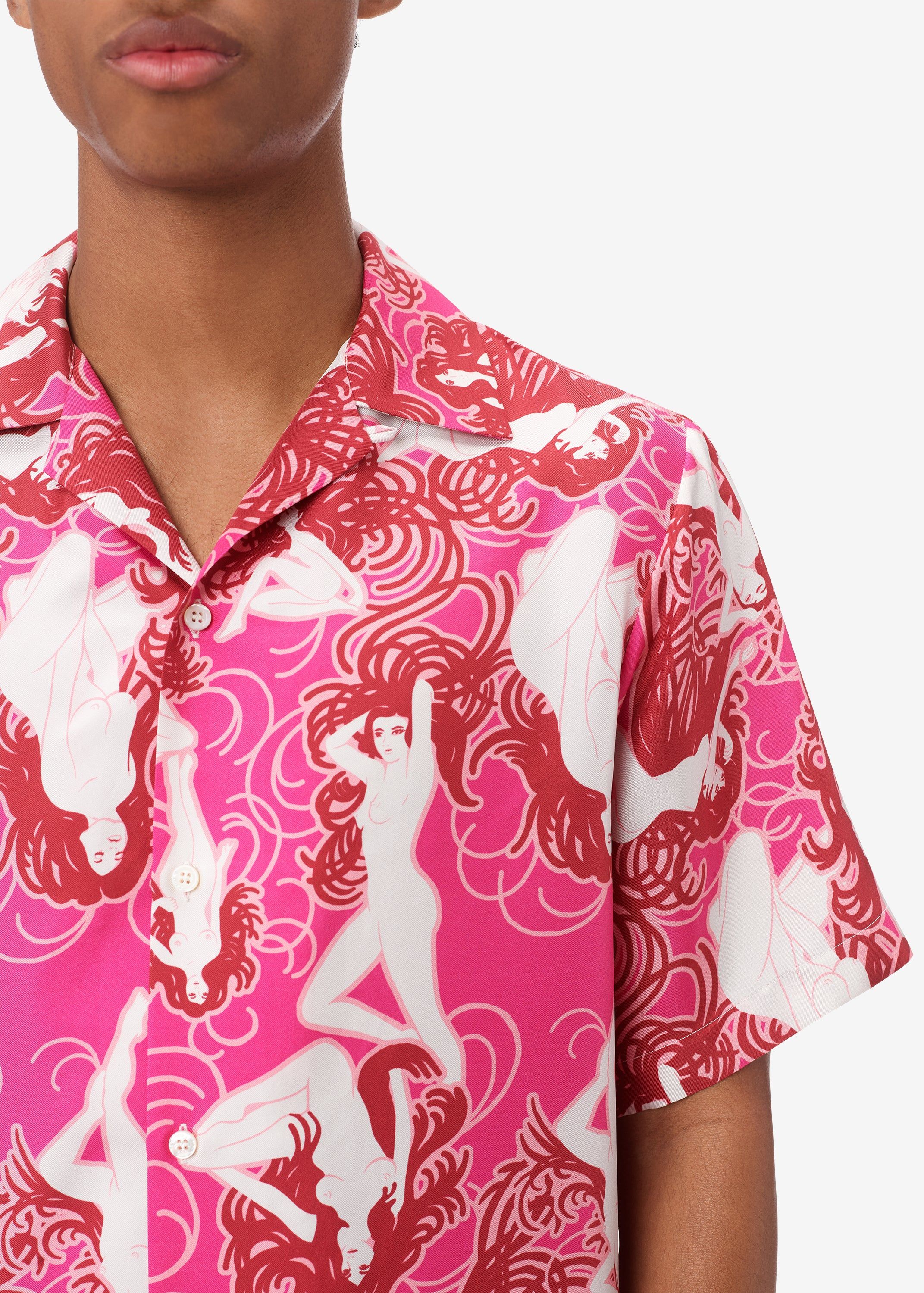 SHORT SLEEVE FEMALE FIGURE SHIRT - PINK sold by AMIRI product image thumbnail 5