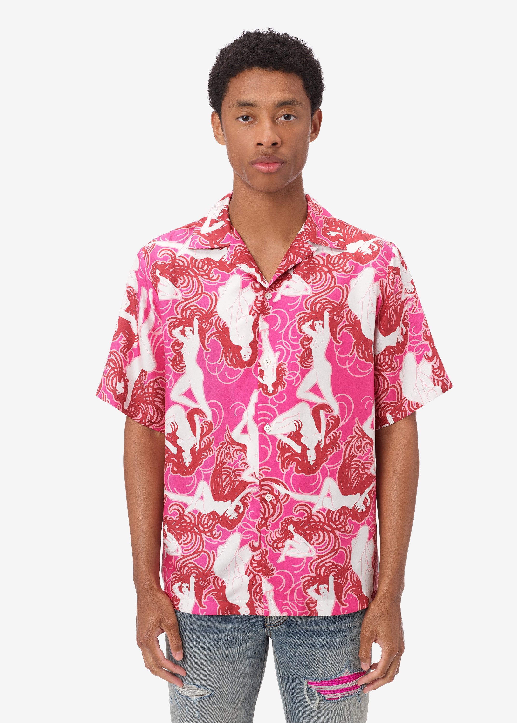 SHORT SLEEVE FEMALE FIGURE SHIRT - PINK sold by AMIRI product image thumbnail 2