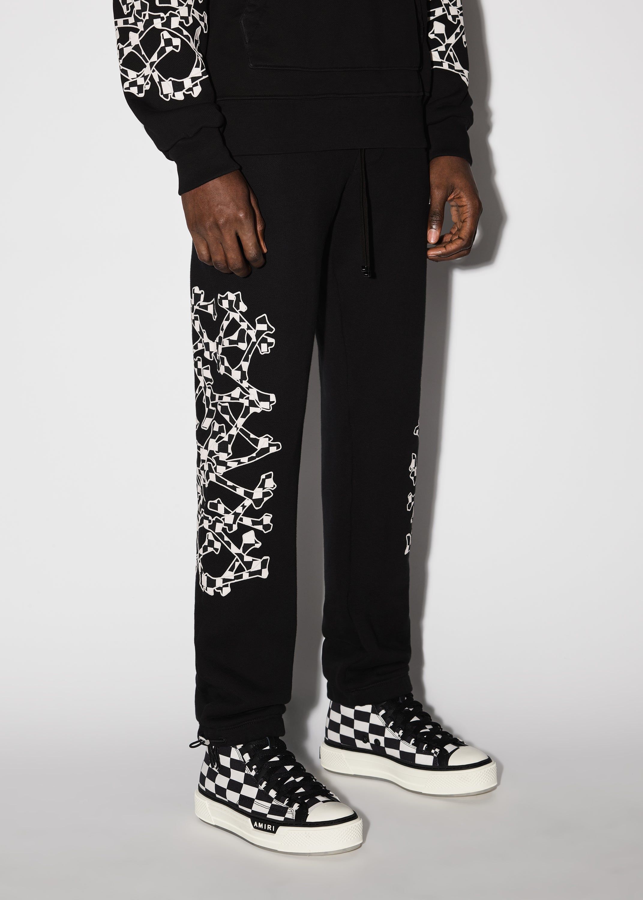 CHECKERED BONES SWEATPANT - BLACK sold by AMIRI product image thumbnail 3