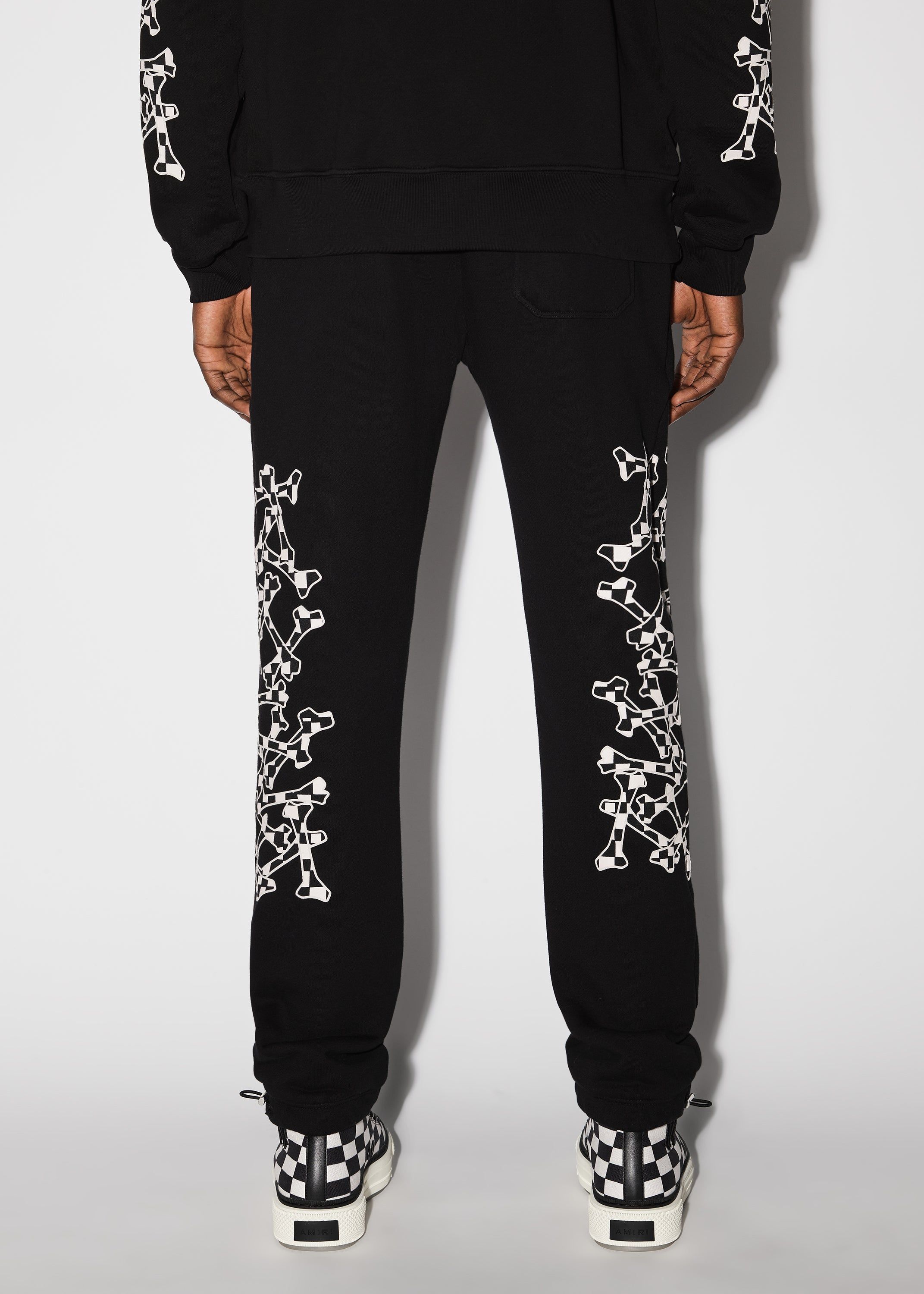 CHECKERED BONES SWEATPANT - BLACK sold by AMIRI product image thumbnail 4