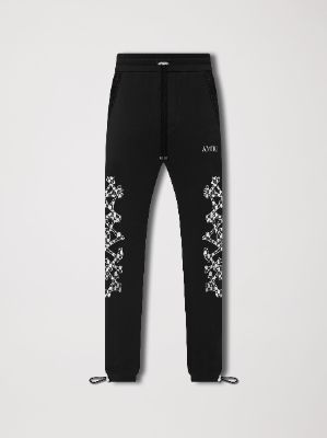 CHECKERED BONES SWEATPANT - BLACK sold by AMIRI
