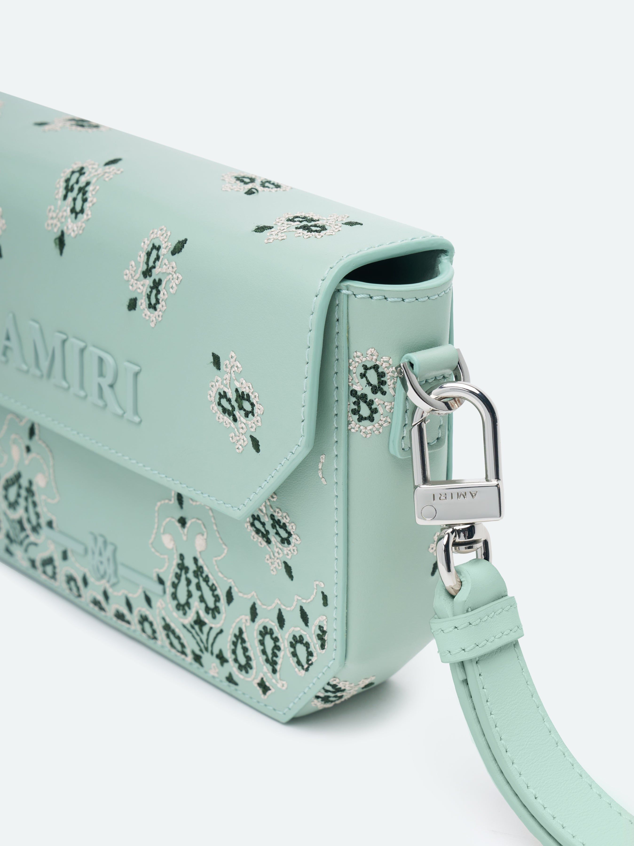 EMBRD BANDANA CLUTCH - FROSTY GREEN sold by AMIRI product image thumbnail 6