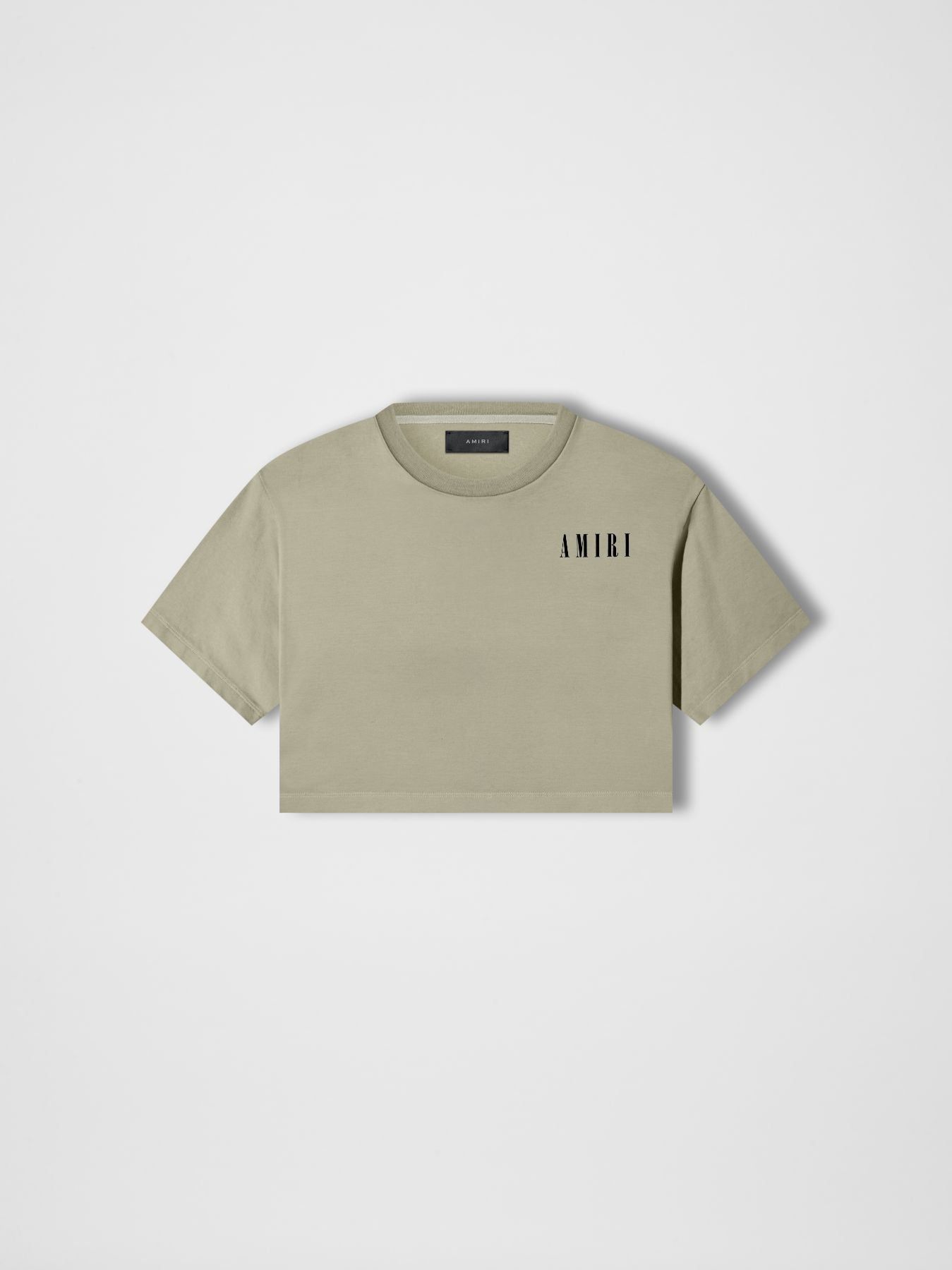 WOMEN - CROPPED TEE - OLIVE GREEN sold by AMIRI