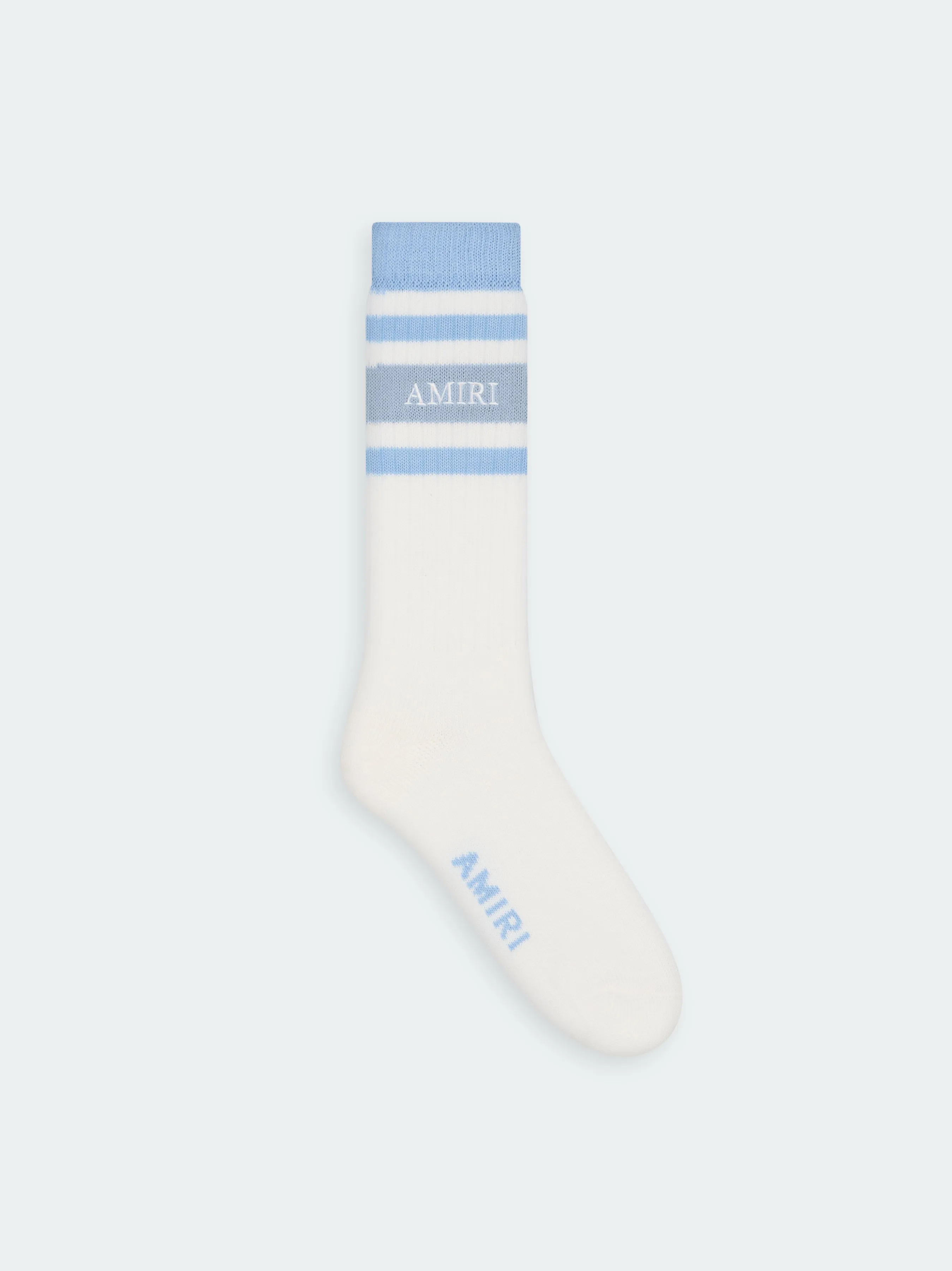 AMIRI STACK STRIPE CHUNKY SOCK - Ashley Blue sold by AMIRI