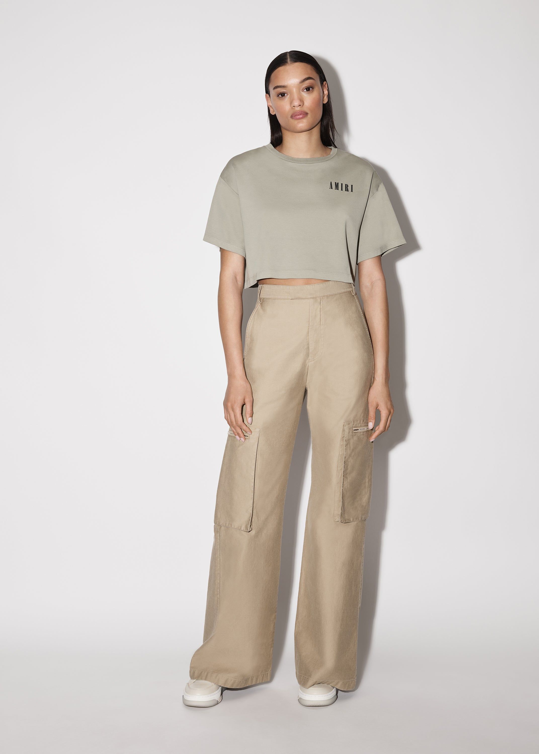 WOMEN - CROPPED TEE - OLIVE GREEN sold by AMIRI product image thumbnail 2
