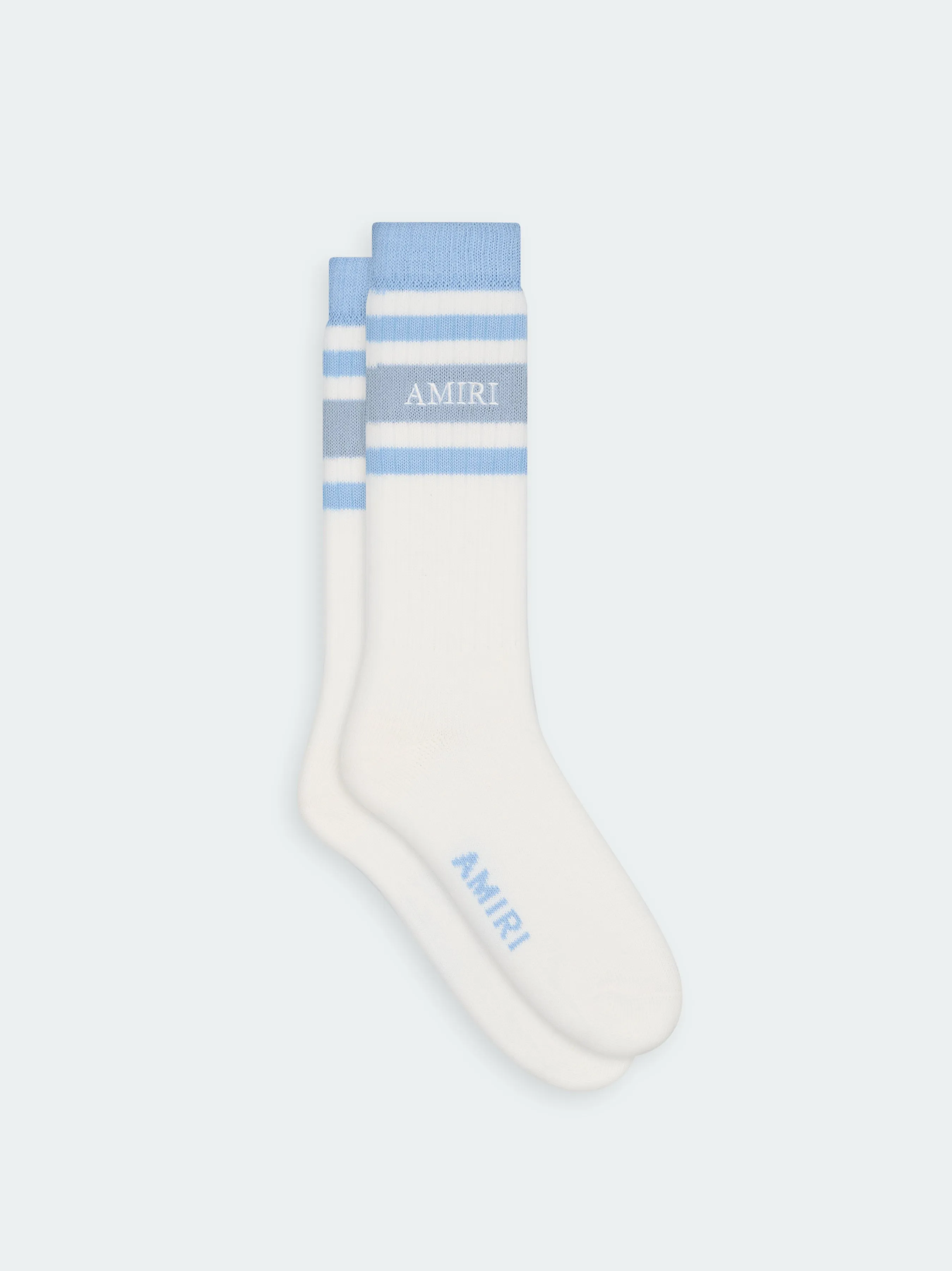 AMIRI STACK STRIPE CHUNKY SOCK - Ashley Blue sold by AMIRI product image thumbnail 2