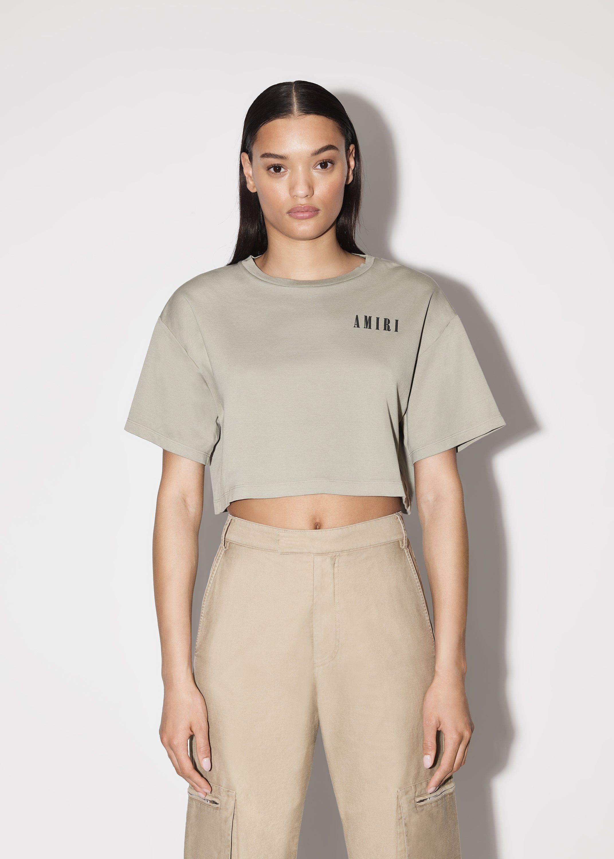 WOMEN - CROPPED TEE - OLIVE GREEN sold by AMIRI product image thumbnail 3