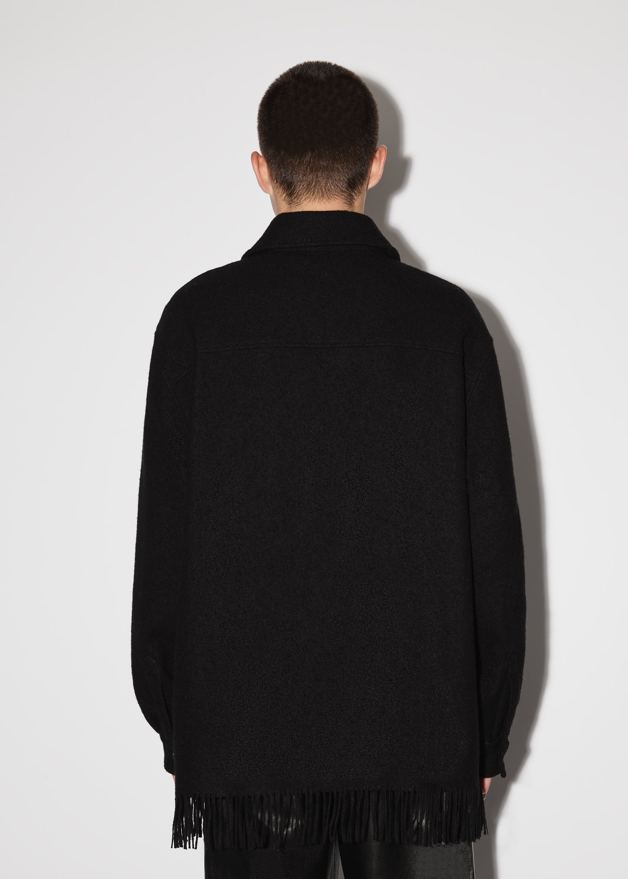 BUTTON FRINGE PADDED OVERSHIRT - BLACK sold by AMIRI product image thumbnail 5