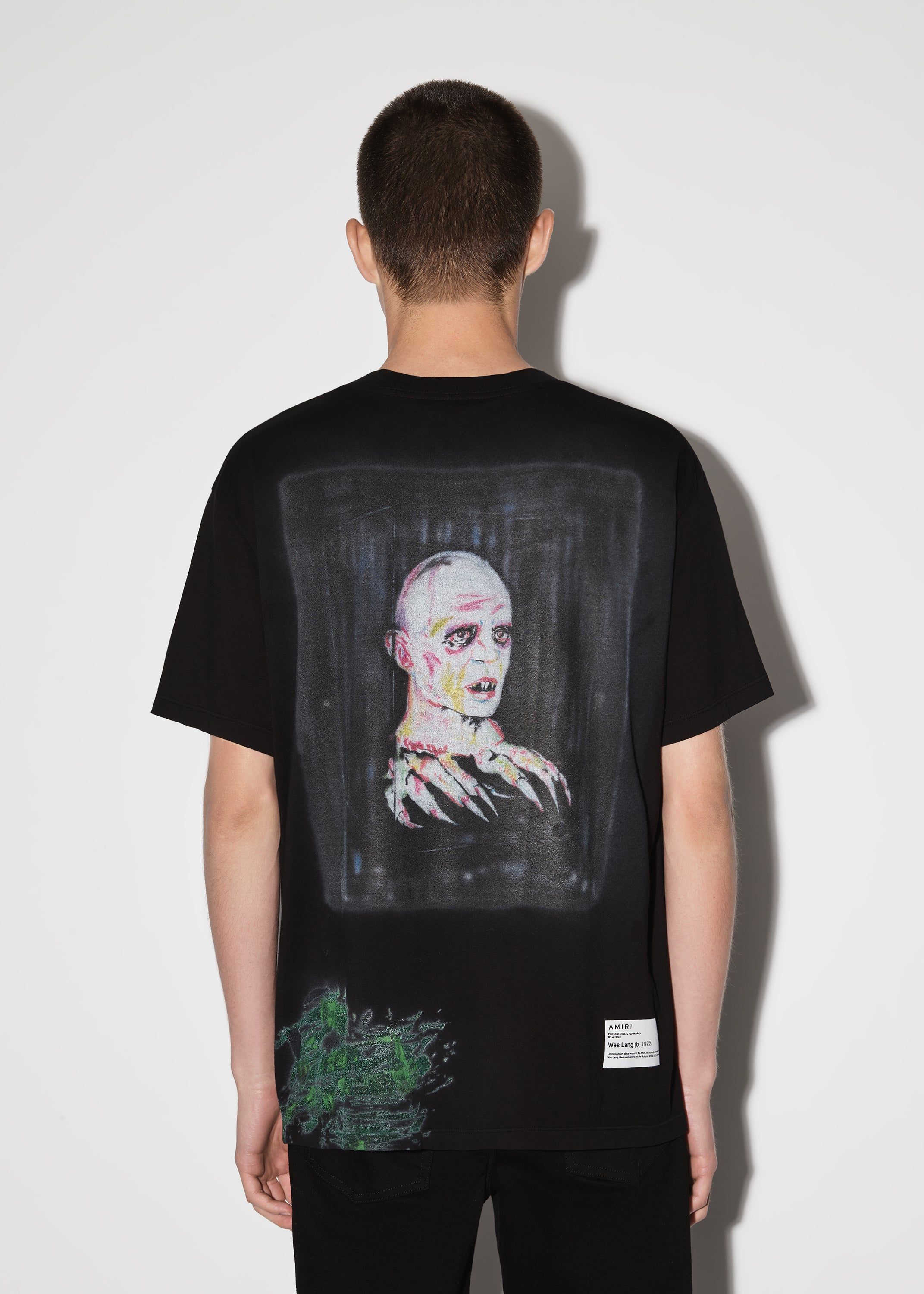WES LANG BLOOD 38' TEE - BLACK sold by AMIRI product image thumbnail 4