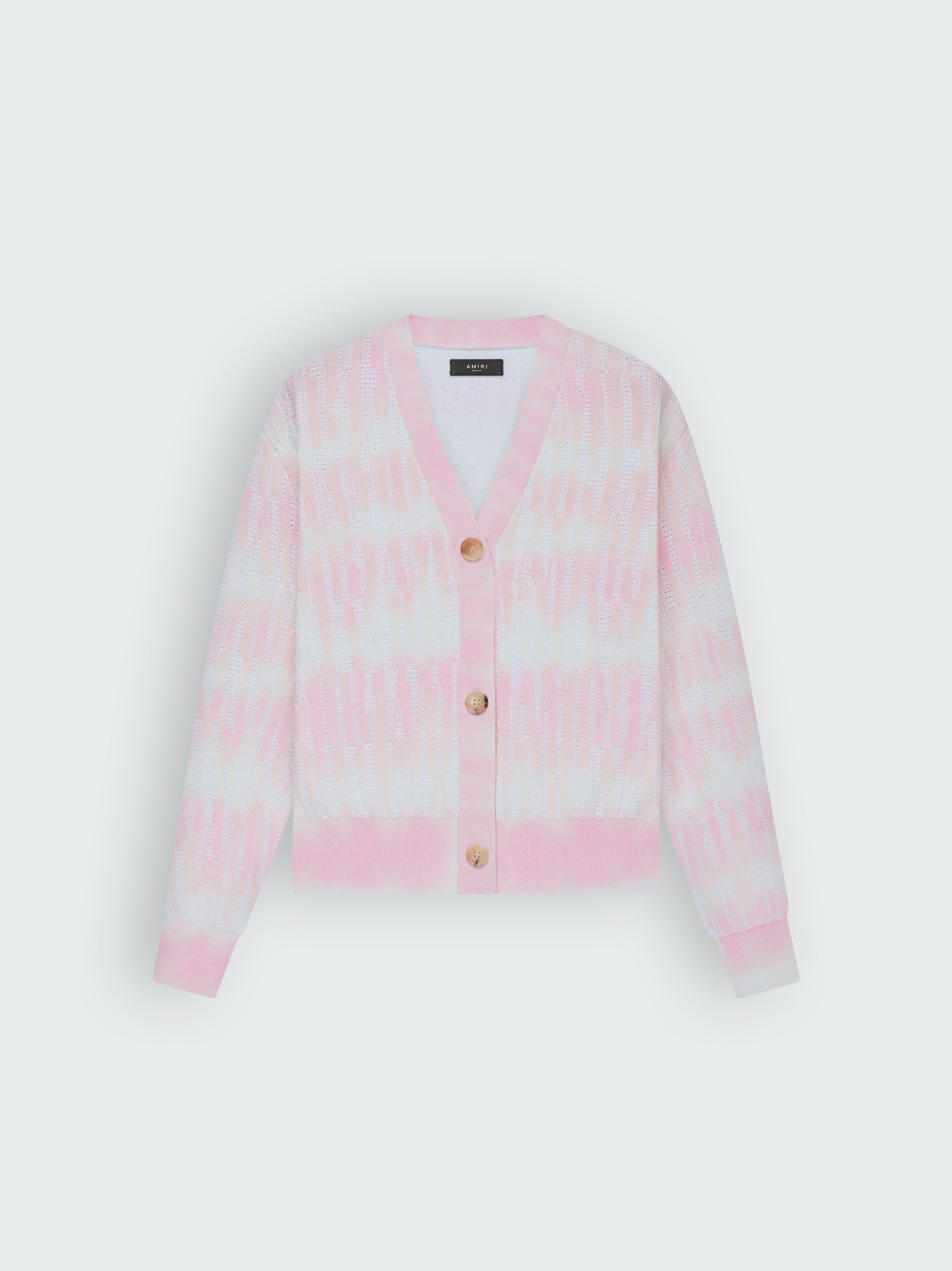 WOMEN - AMIRI REPEAT CARDIGAN - PINK sold by AMIRI