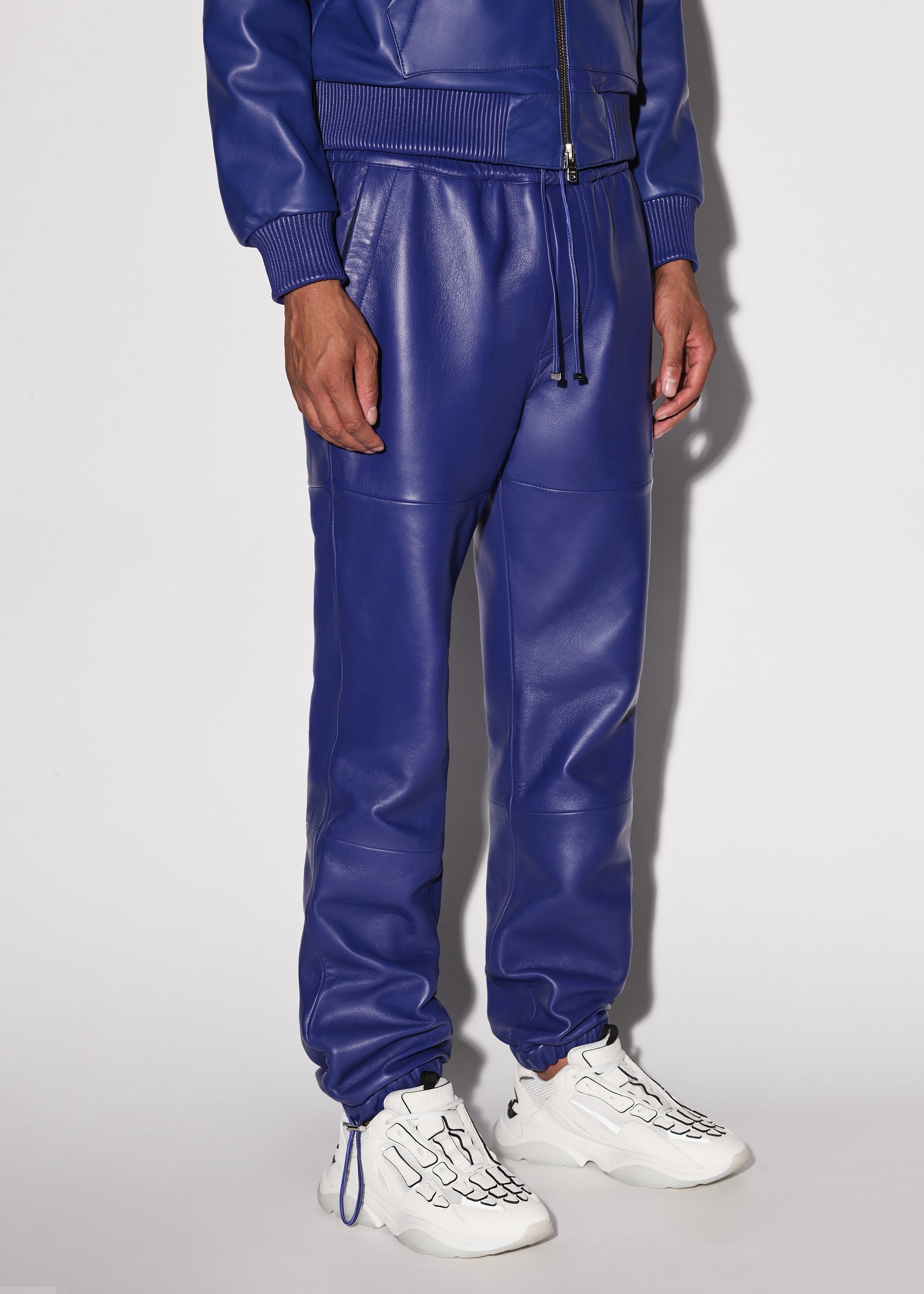 LEATHER JOGGER - BLUE sold by AMIRI product image thumbnail 3