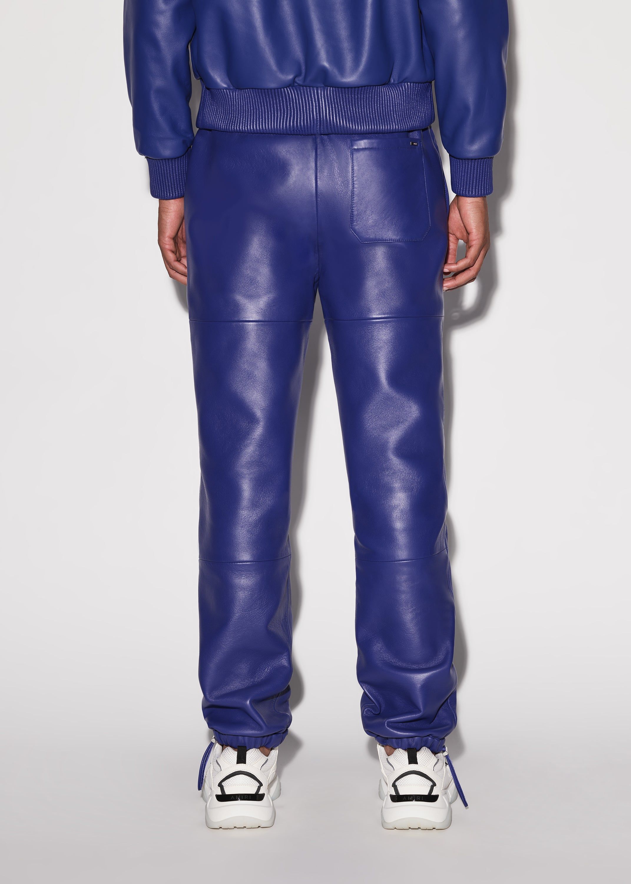 LEATHER JOGGER - BLUE sold by AMIRI product image thumbnail 4