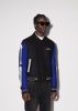 BONES VARSITY JACKET - BLACK / BLUE sold by AMIRI